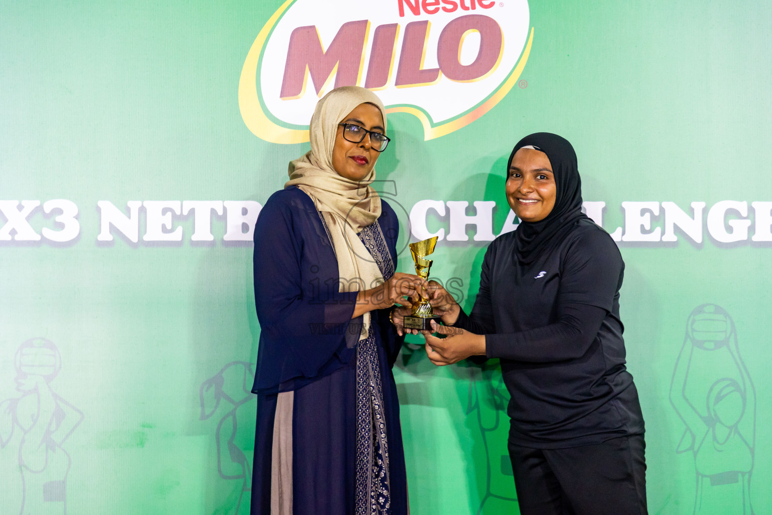 Final of MILO 3x3 Netball Challenge 2024 was held in Ekuveni Netball Court at Male', Maldives on Thursday, 20th March 2024. Photos: Nausham Waheed / images.mv