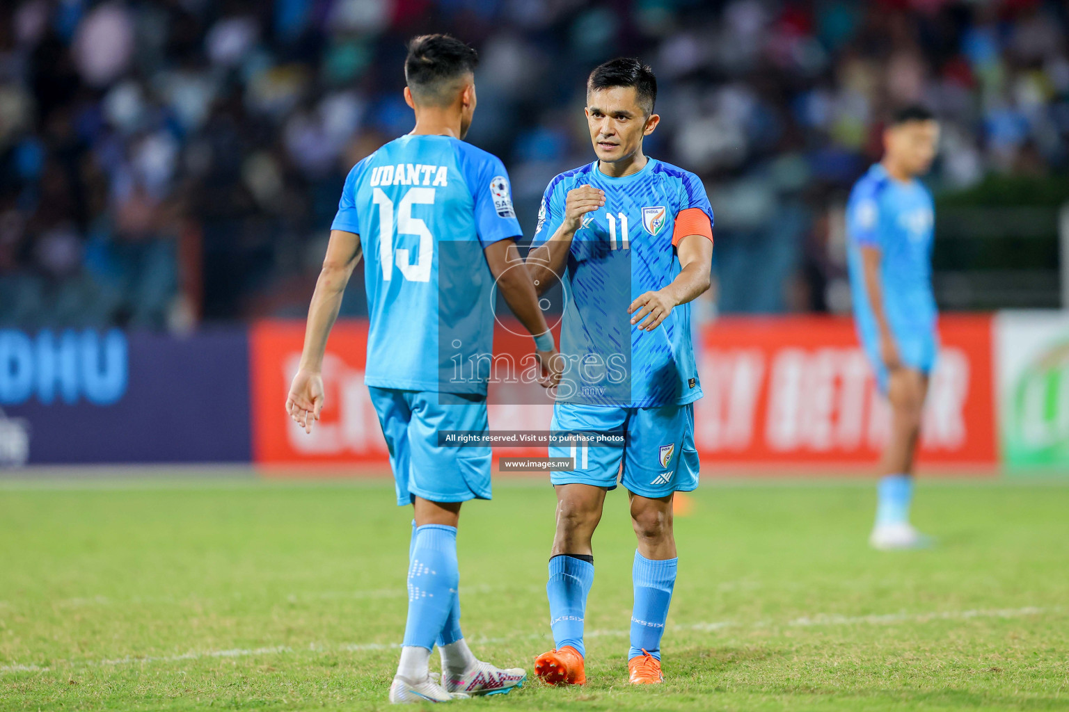 Lebanon vs India in the Semi-final of SAFF Championship 2023 held in Sree Kanteerava Stadium, Bengaluru, India, on Saturday, 1st July 2023. Photos: Nausham Waheed / images.mv