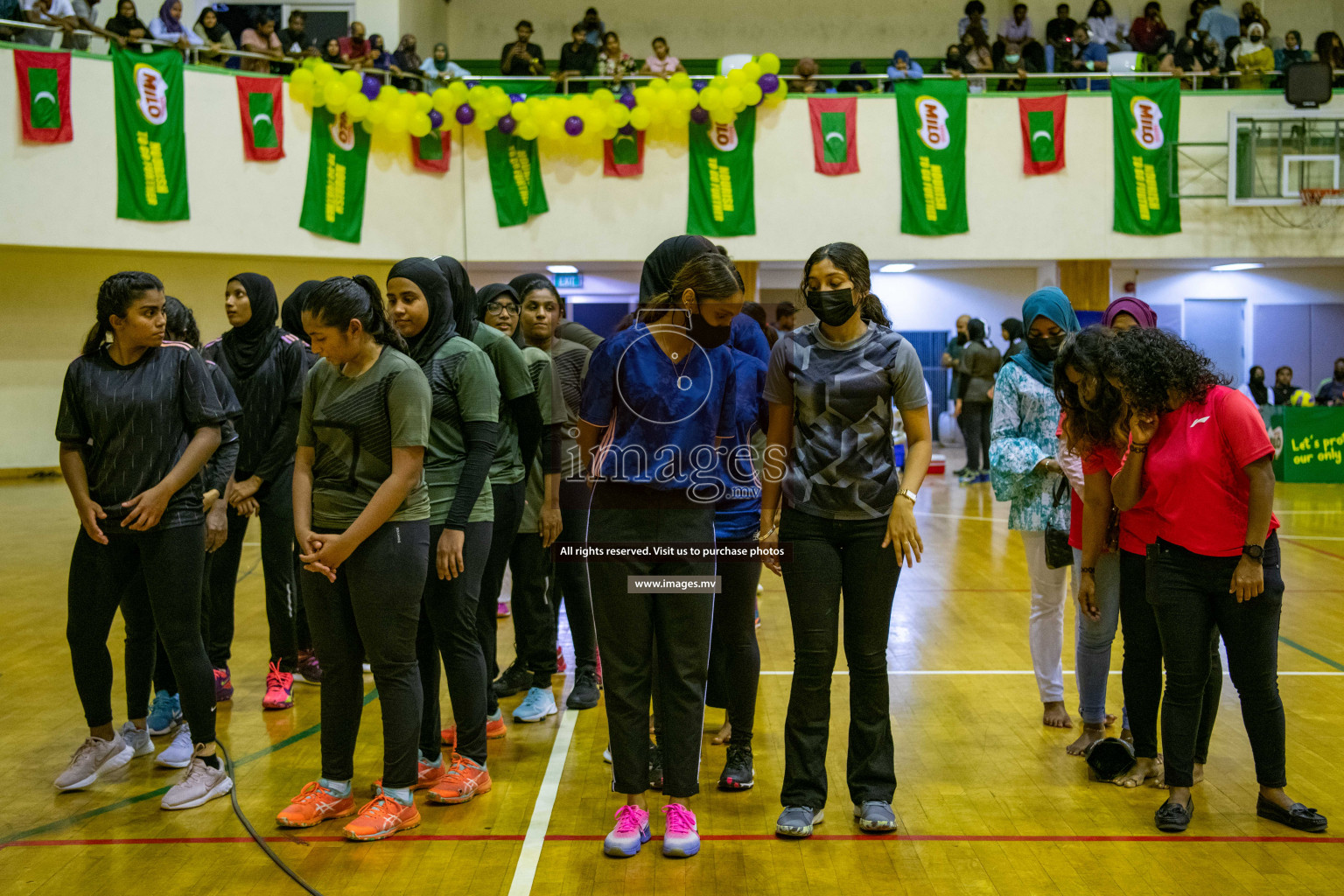 Kulhudhuffushi Youth & R.C vs Club Green Streets in the Finals of Milo National Netball Tournament 2021 (Women's) held on 5th December 2021 in Male', Maldives Photos: Ismail Thoriq / images.mv