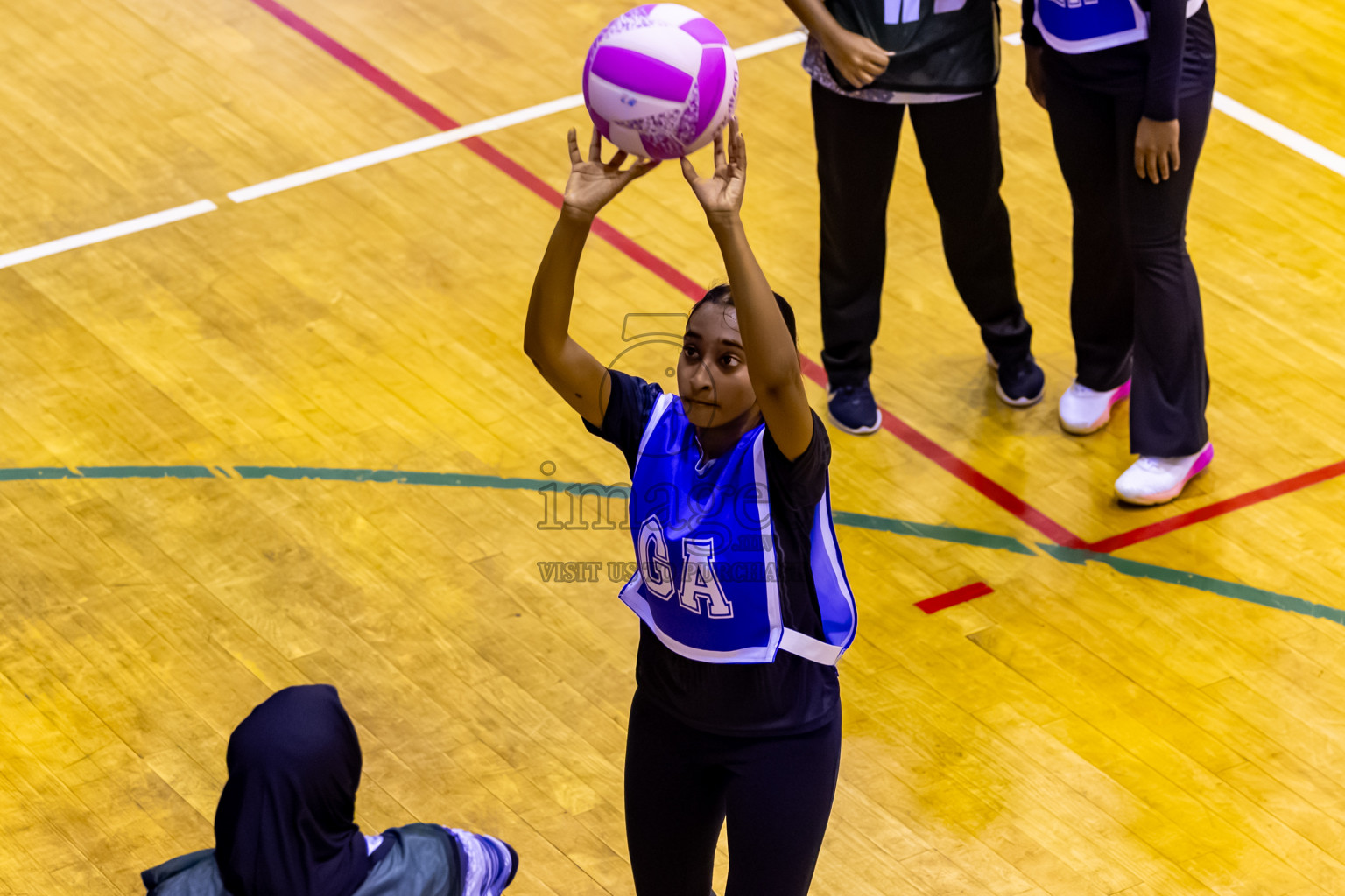 SC Skylark vs SC Shining Star in Day 7 of 24th Milo Netball Association Championship was held in Social Center at Male', Maldives on Sunday, 7th September 2025. Photos: Nausham Waheed / images.mv