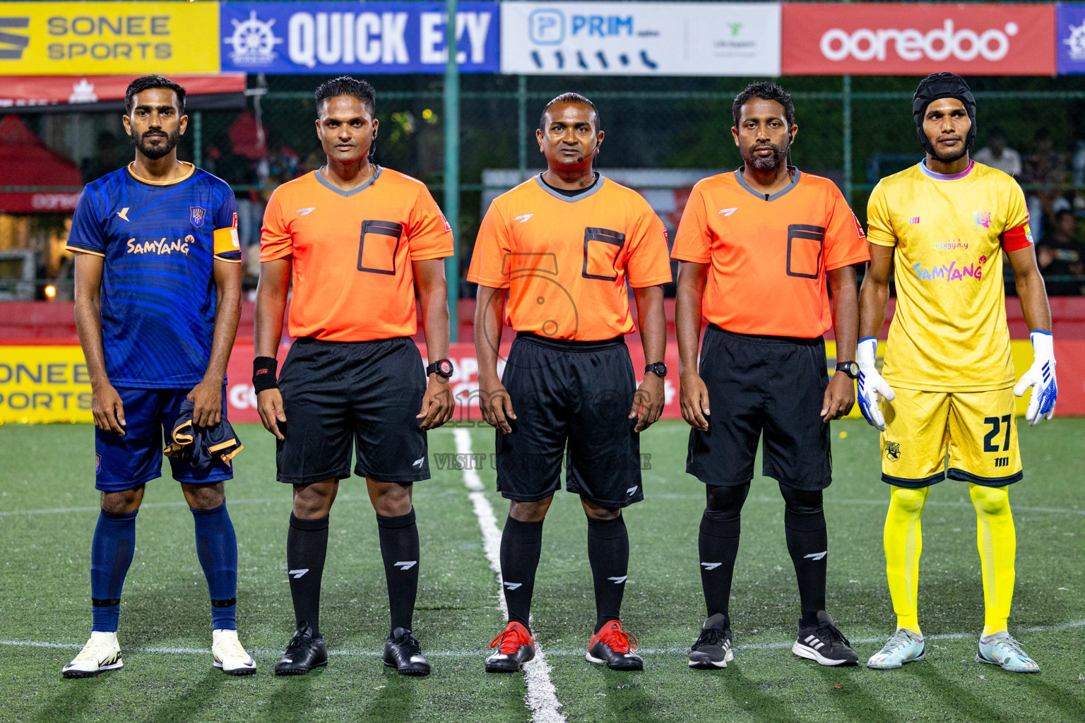 Lh. Kurendhoo VS Lh. Olhuvelifushi in Day 24 of Golden Futsal Challenge 2024 was held on Wednesday , 7th February 2024 in Hulhumale', Maldives 
Photos: Hassan Simah / images.mv