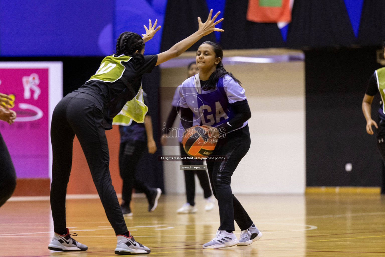 Youth United Sports Club vs Club Vyansa in the 2nd Division Final of Milo National Netball Tournament 2022 on 22nd July 2022 held in Social Center, Male', Maldives. Photographer: Shuu / images.mv