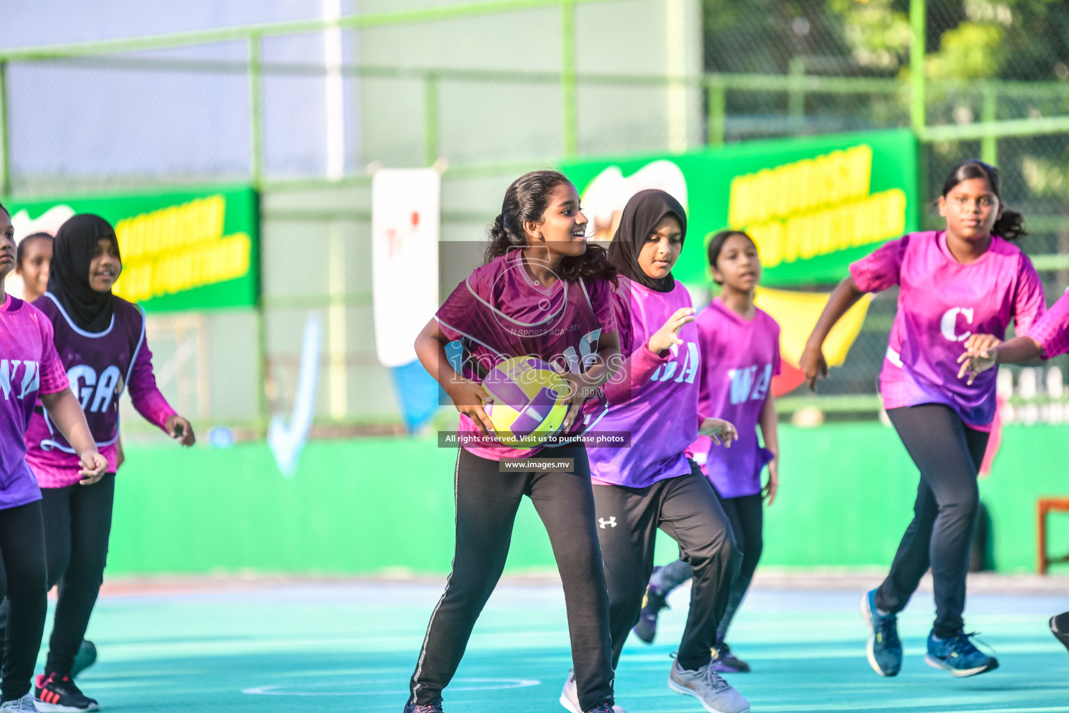 Day 8 of Junior Netball Championship 2022 on 11th March 2022 held in Male', Maldives. Photos by Nausham Waheed