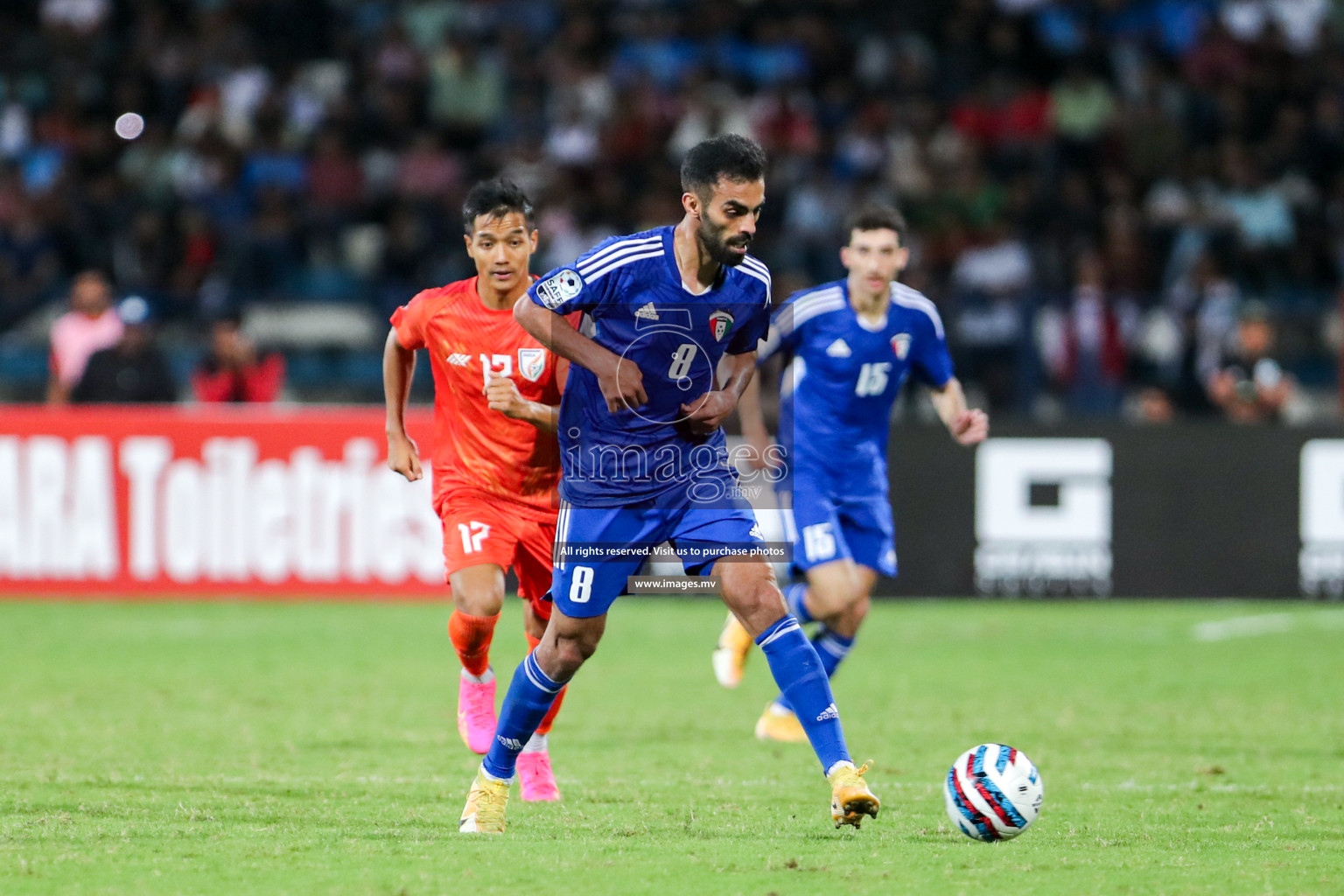 Kuwait vs India in the Final of SAFF Championship 2023 held in Sree Kanteerava Stadium, Bengaluru, India, on Tuesday, 4th July 2023. Photos: Nausham Waheed, Hassan Simah / images.mv