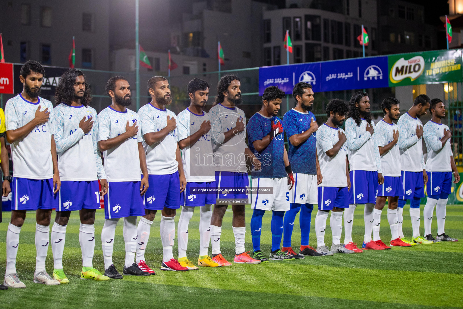 Prison Club vs MACL in the Quarter Finals of Club Maldives 2021 held at Hulhumale;, on 12th December 2021 Photos: Ismail Thoriq / images.mv