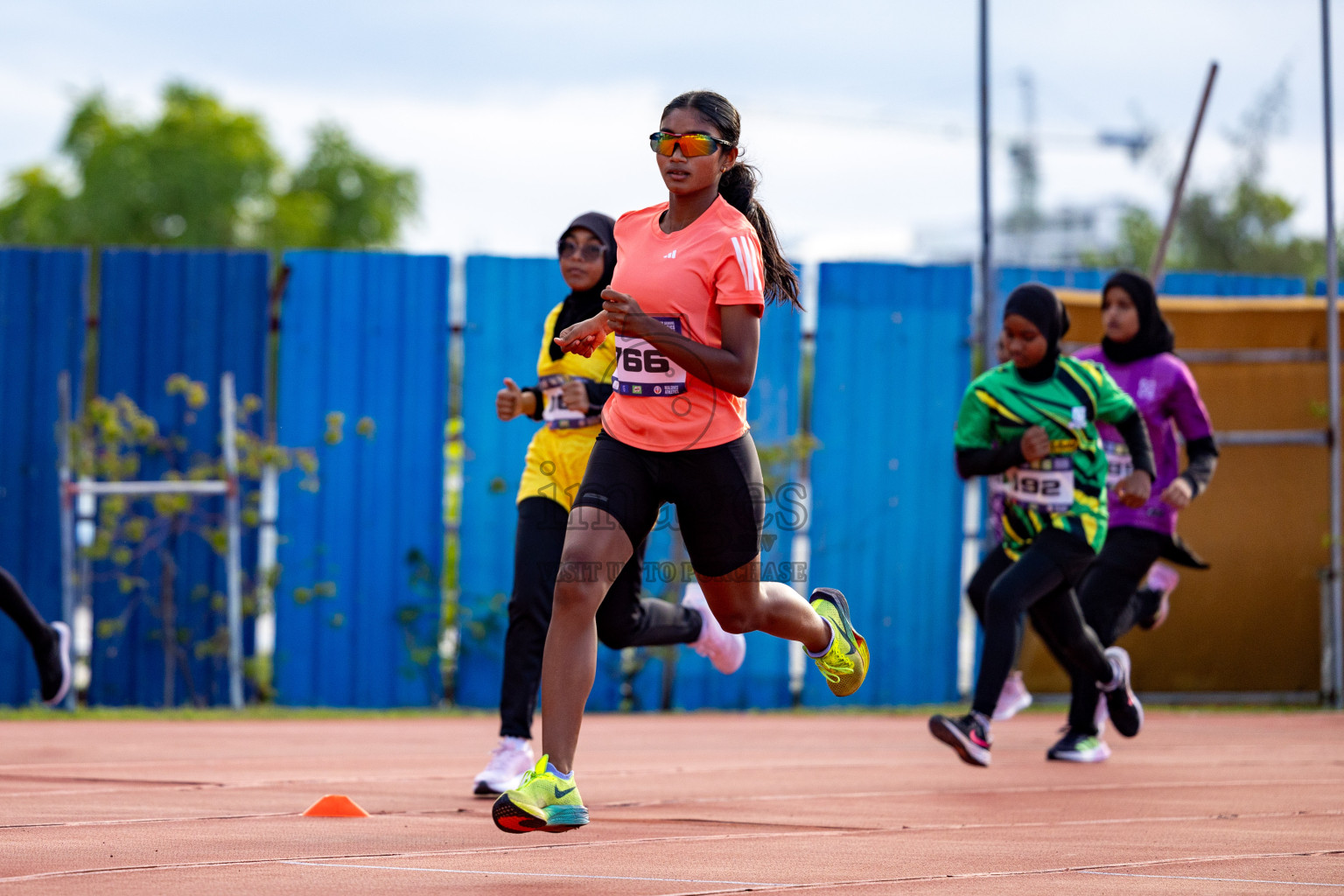 Day 2 of MWSC Interschool Athletics Championships 2024 held in Hulhumale Running Track, Hulhumale, Maldives on Sunday, 10th November 2024. 
Photos by: Hassan Simah / Images.mv