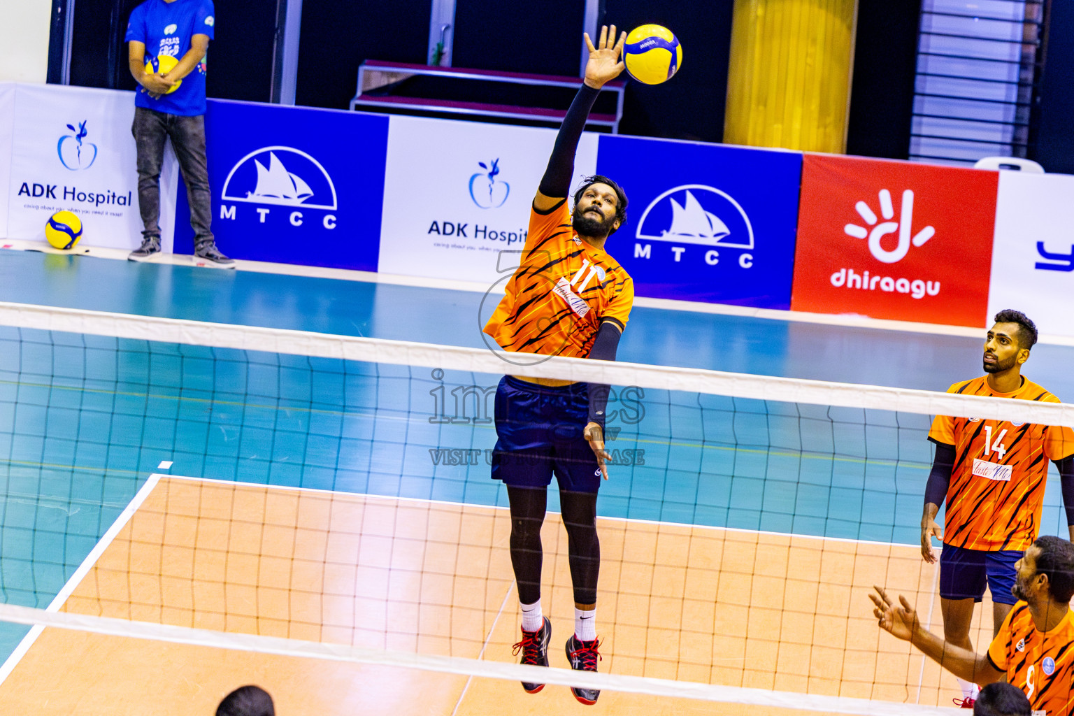 Sports Club City vs Police Club in Day 3 of MILO VAM Cup 2024 Men's Division was held in Social Center Indoor Hall on Wednesday, 30th October 2024. Photos: Nausham Waheed / images.mv