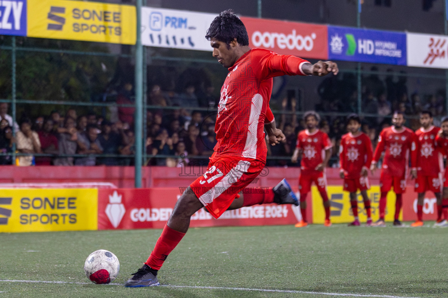 Ha. Maarandhoo vs Ha. Hoarafushi in Day 13 of Golden Futsal Challenge 2024 was held on Saturday, 27th January 2024, in Hulhumale', Maldives Photos: Mohamed Mahfooz Moosa / images.mv