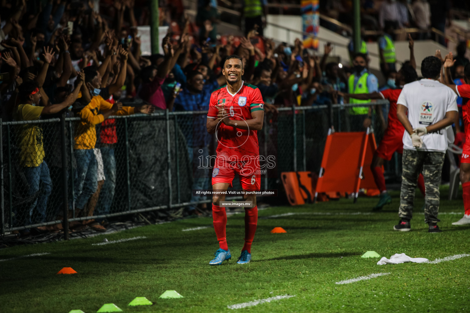 Bangladesh vs Sri Lanka in SAFF Championship 2021 held on 1st October 2021 in Galolhu National Stadium, Male', Maldives