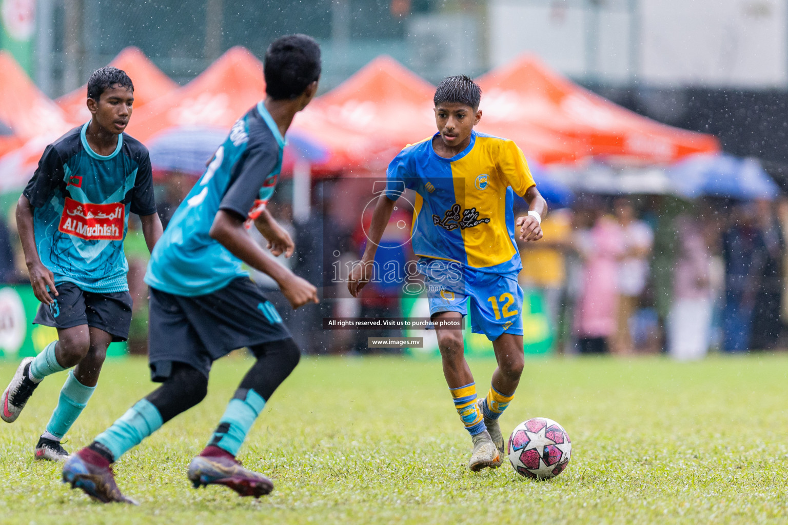 Day 2 of MILO Academy Championship 2023 (u14) was held in Henveyru Stadium Male', Maldives on 4th November 2023. Photos: Nausham Waheed / images.mv