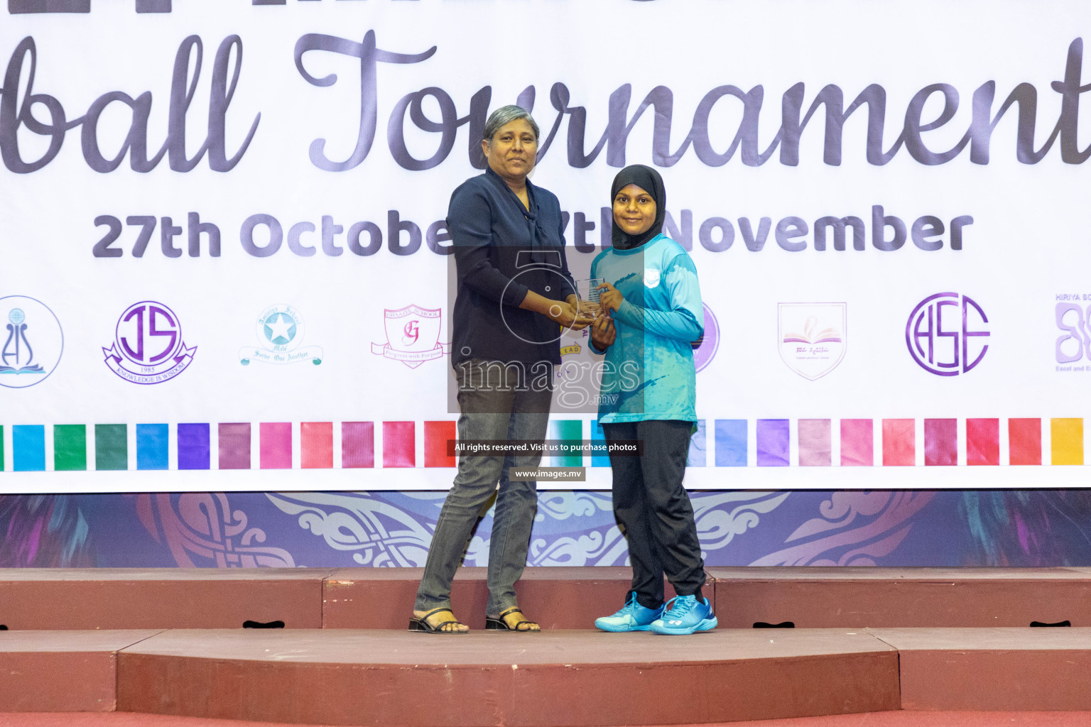 Final of 24th Interschool Netball Tournament 2023 was held in Social Center, Male', Maldives on 7th November 2023. Photos: Nausham Waheed / images.mv