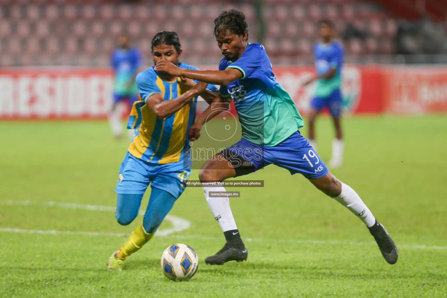 President's Cup 2023 - Club Valencia vs Super United Sports, held in National Football Stadium, Male', Maldives  Photos: Mohamed Mahfooz Moosa/ Images.mv