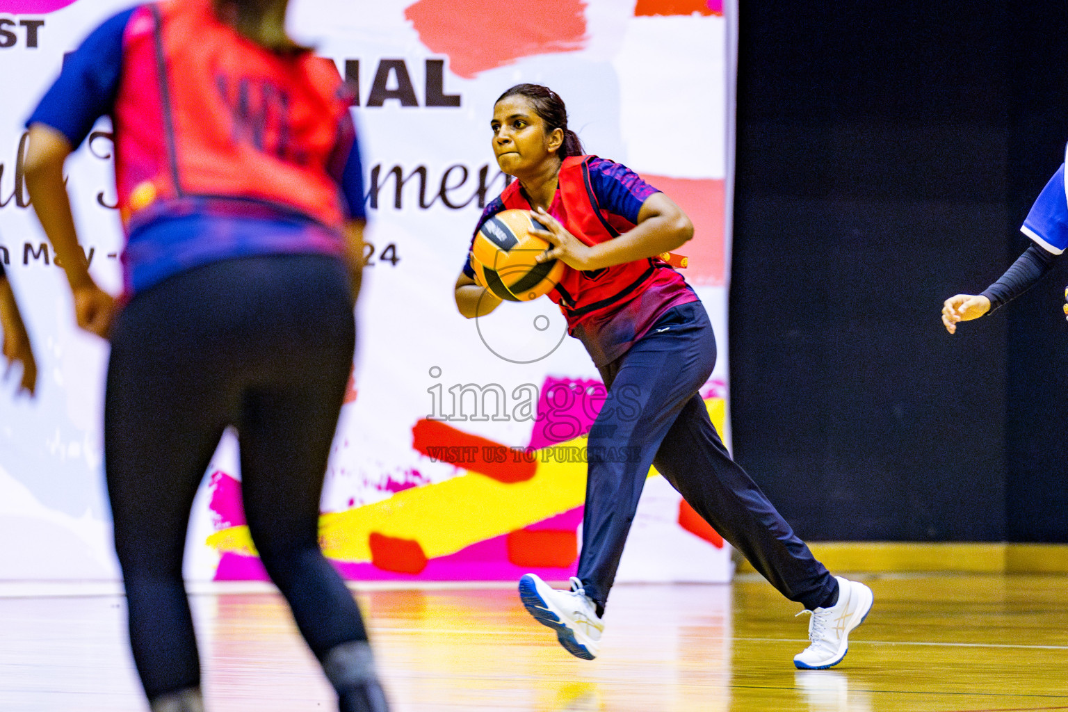 MV Netters vs Club Matrix in Day 3 of 21st National Netball Tournament was held in Social Canter at Male', Maldives on Saturday, 18th May 2024. Photos: Nausham Waheed / images.mv