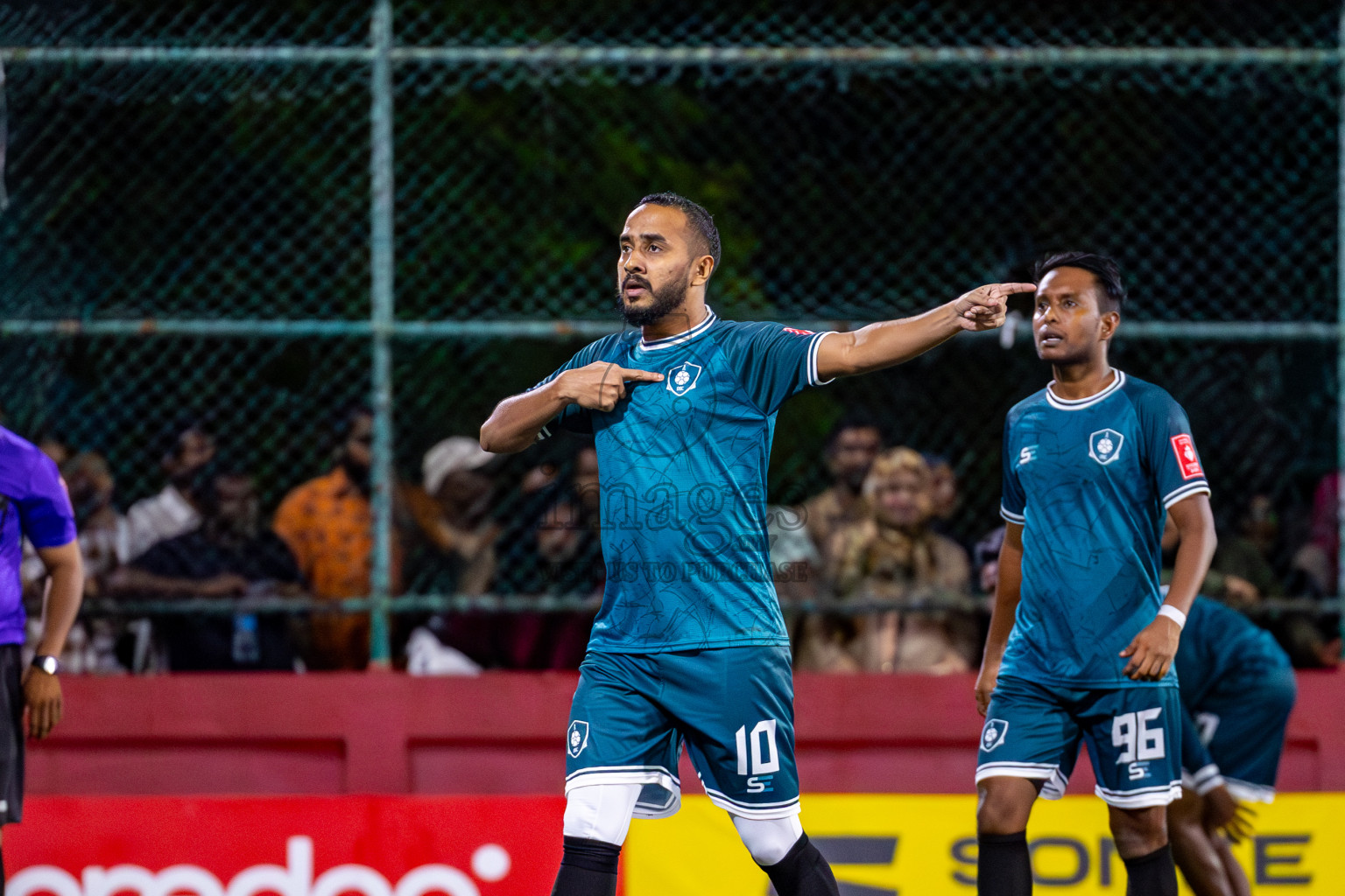 N Kendhikulhudhoo vs R Dhuvaafaru on Day 39 of Golden Futsal Challenge 2024 was held on Friday, 23rd February 2024, in Hulhumale', Maldives 
Photos: Mohamed Mahfooz Moosa/ images.mv