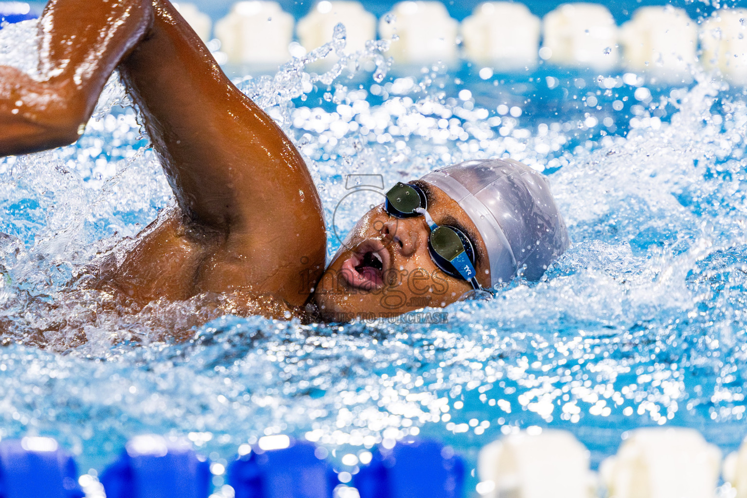 Day 3 of National Swimming Competition 2024 held in Hulhumale', Maldives on Sunday, 15th December 2024. Photos: Nausham Waheed/ images.mv