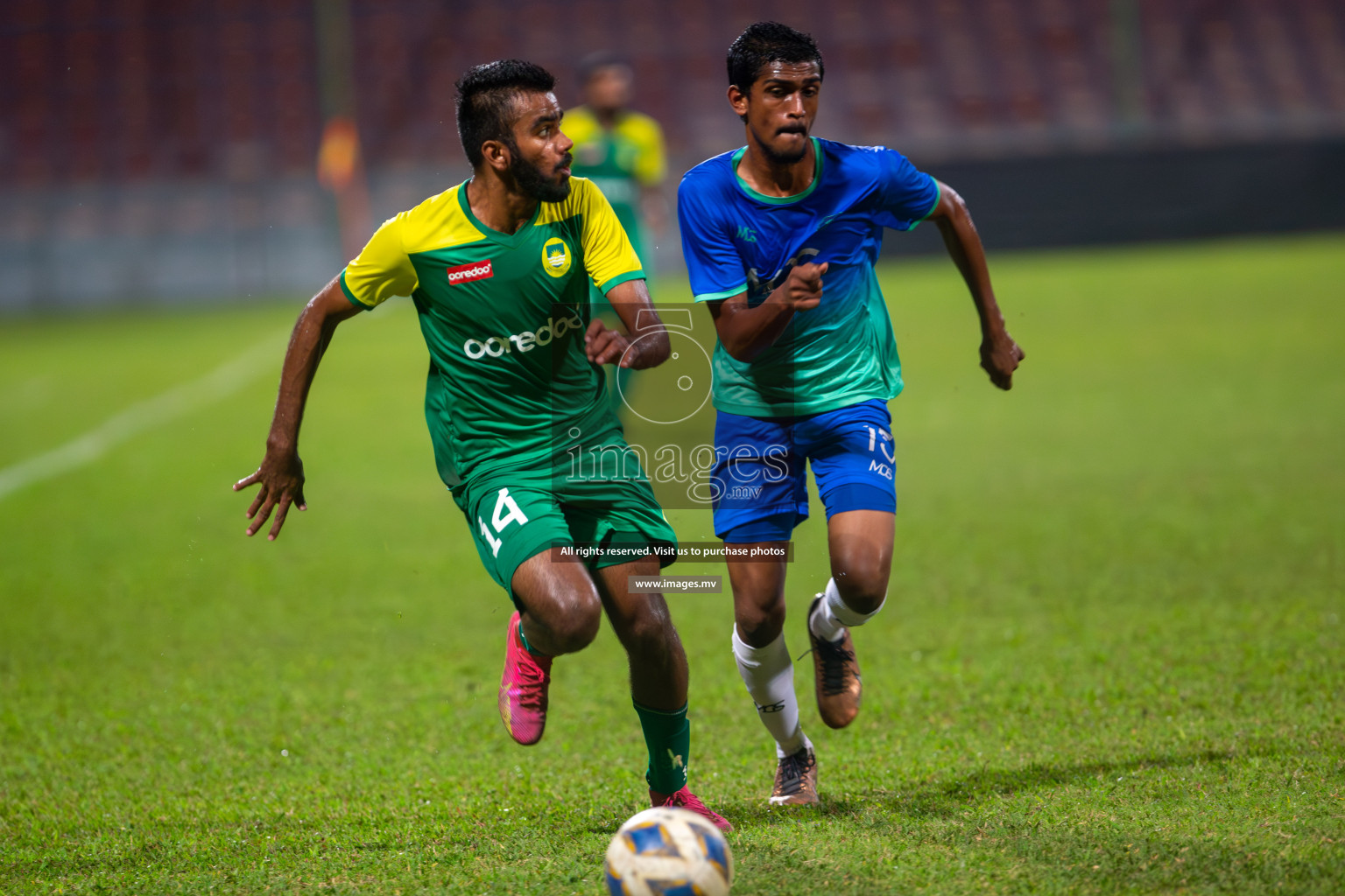 Dhivehi Premier League 2023 - Maziya Sports & Recreation vs Super United Sports, held in National Football Stadium, Male', Maldives  Photos: Mohamed Mahfooz Moosa/ Images.mv