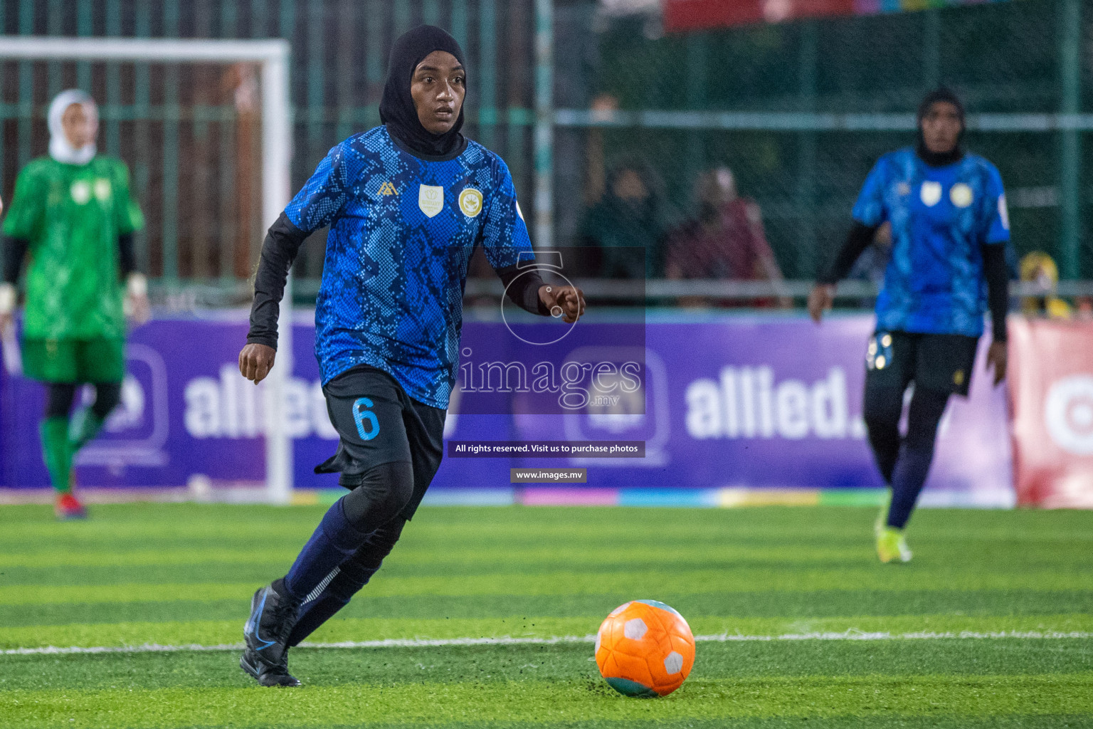 MPL vs Police Club in the Semi Finals of 18/30 Women's Futsal Fiesta 2021 held in Hulhumale, Maldives on 14th December 2021. Photos: Ismail Thoriq / images.mv