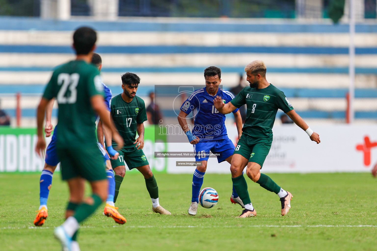 Pakistan vs Kuwait in SAFF Championship 2023 held in Sree Kanteerava Stadium, Bengaluru, India, on Saturday, 24th June 2023. Photos: Nausham Waheed, Hassan Simah / images.mv