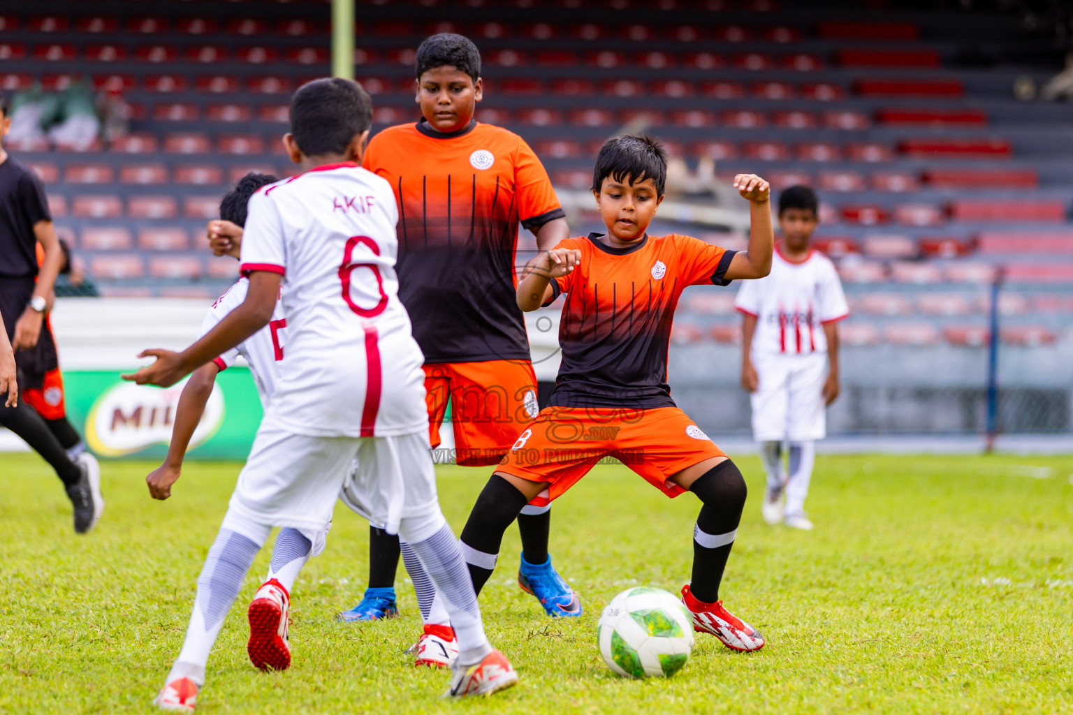 Day 2 of Under 10 MILO Academy Championship 2024 was held at National Stadium in Male', Maldives on Saturday, 27th April 2024. Photos: Nausham Waheed / images.mv