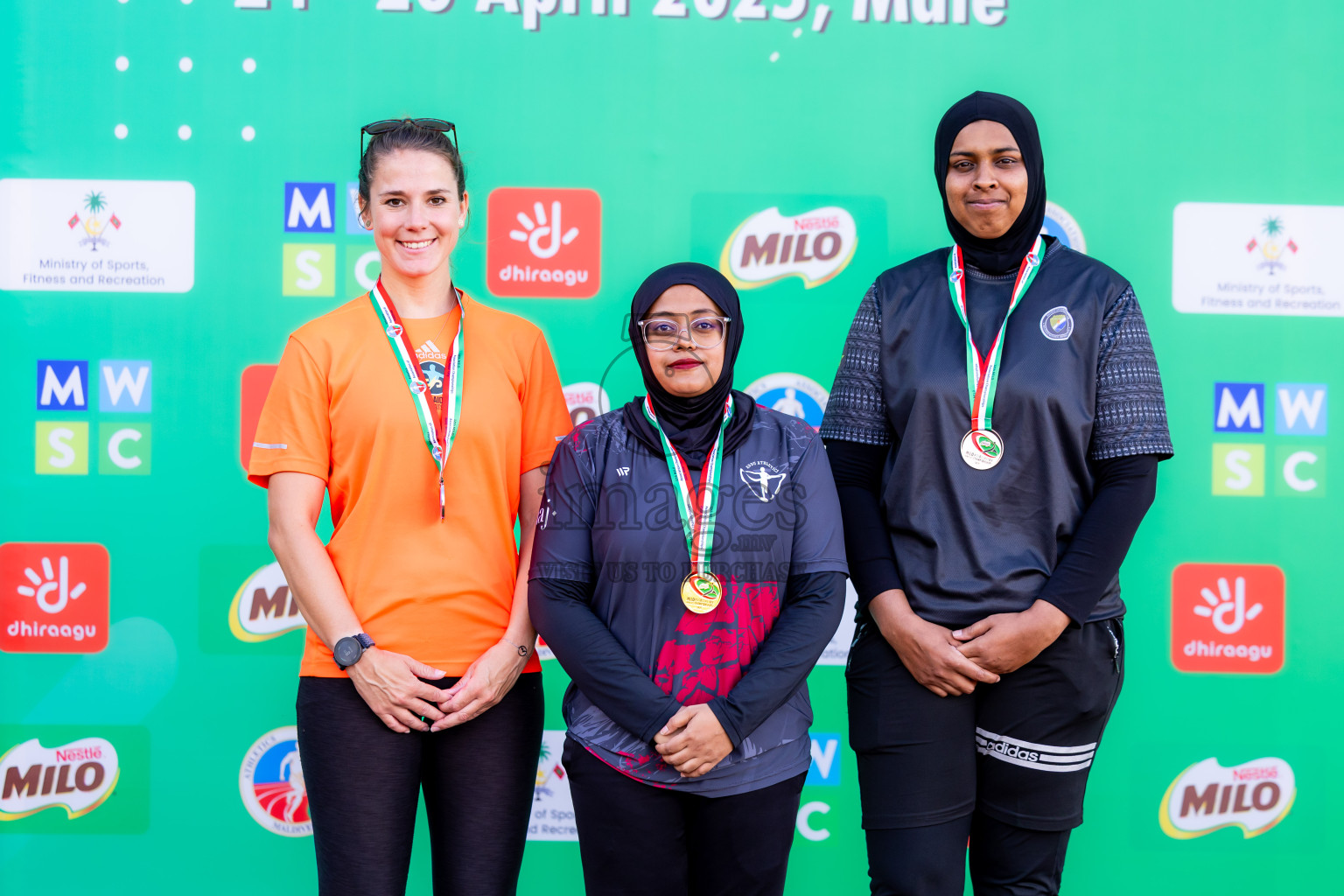 Day 3 of 12th Milo Association Championships was held in Ekuveni Track at Male', Maldives on Saturday, 26th April 2025. Photos: Nausham Waheed  / images.mv