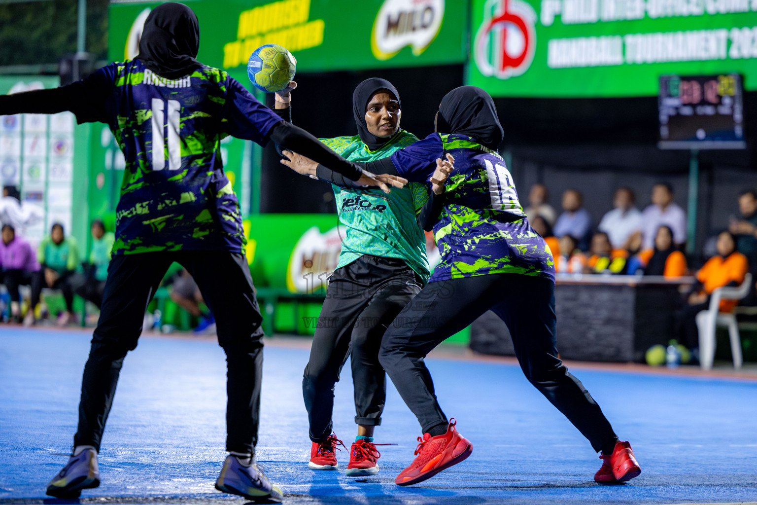 1st Division Final of 8th Inter-Office/Company Handball Tournament 2024, held in Handball ground, Male', Maldives on Tuesday, 11th September 2024 Photos: Nausham Waheed/ Images.mv