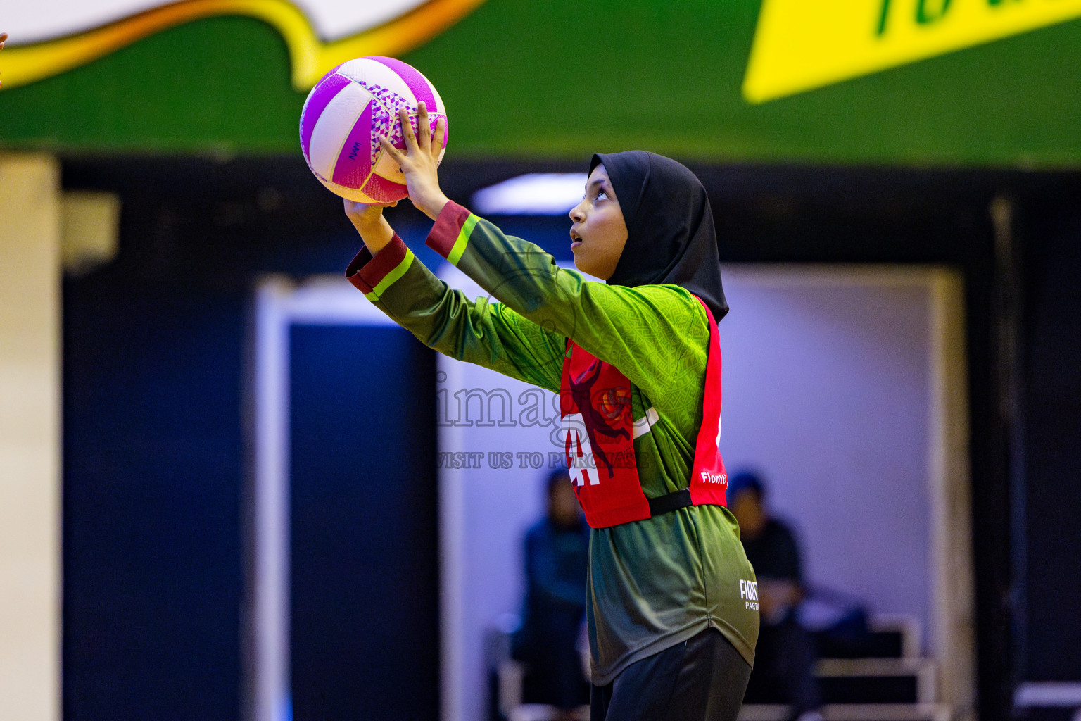 Fiontti Sports Club vs Net Queens in Day 2 of 3rd Junior Championship - Netball association of Maldives, held at Social Center on Monday 20th January 2025 . Photos by Nausham Waheed