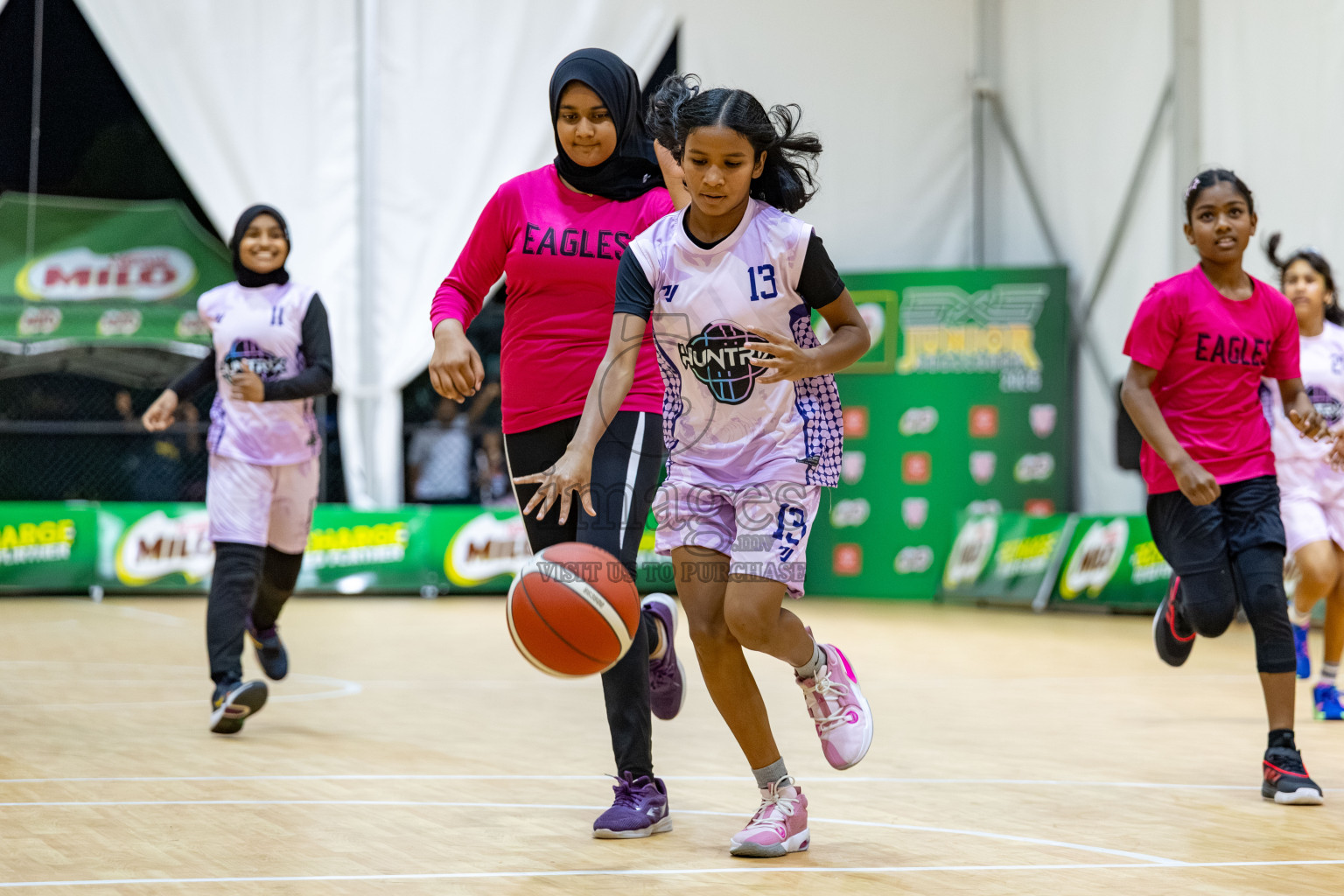 Milo 5 x 5 Junior Challenge 2025 - Basketball tournament held in Basketball Training Center, Male', Maldives on Thursday, 09th October 2025. 
Photo by: Hassan Simah / Images.mv