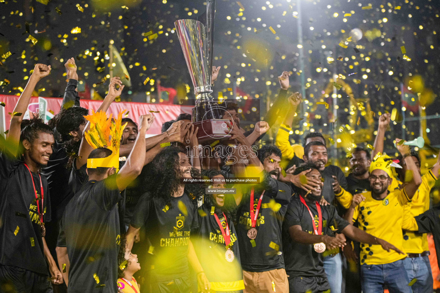 RRC Vs FSM in the Semi Finals of Club Maldives 2021 held in Hulhumale, Maldives on 19 December 2021. Photos: Shuu Abdul Sattar / images.mv