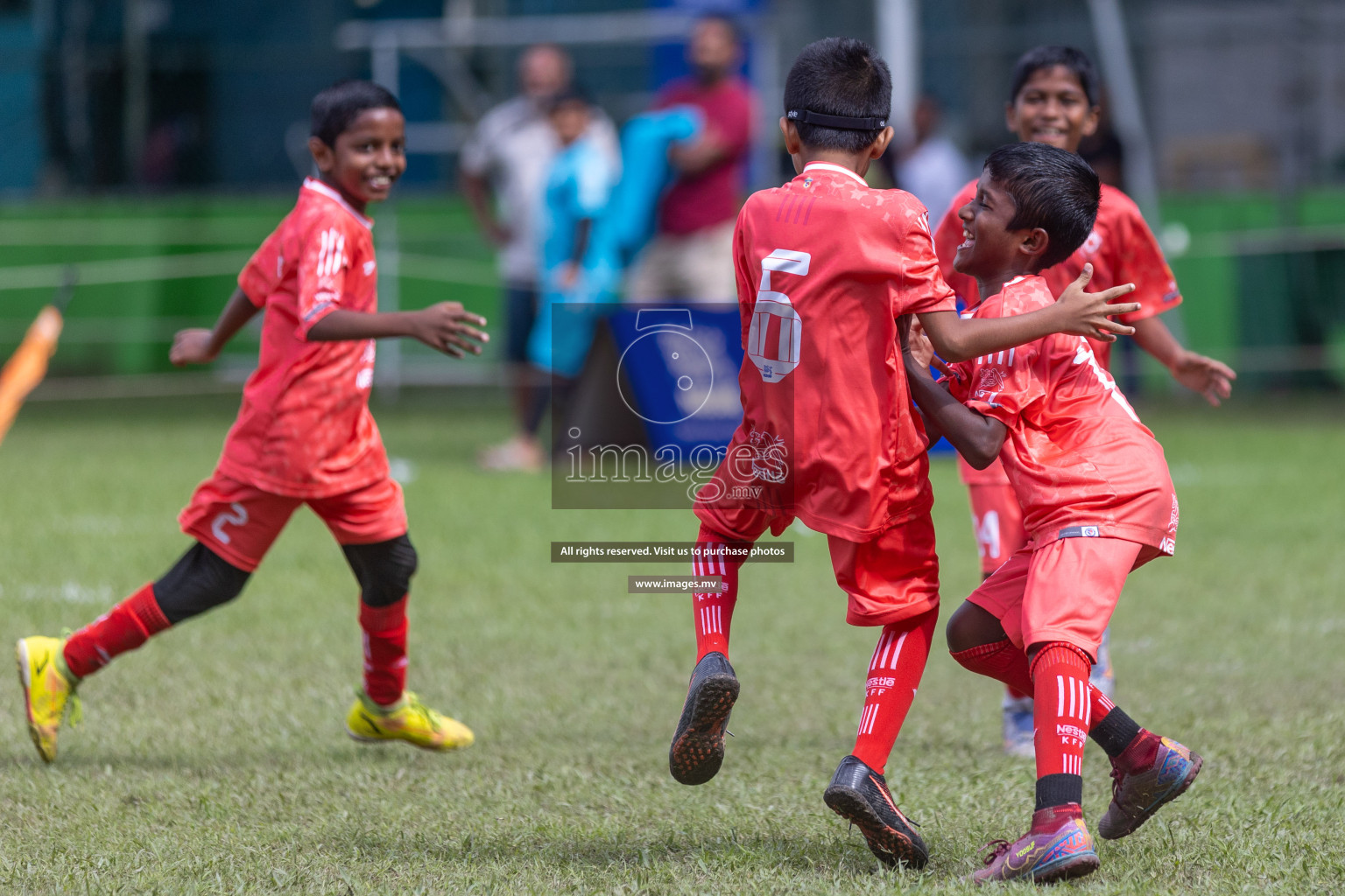 Day 2 of Nestle kids football fiesta, held in Henveyru Football Stadium, Male', Maldives on Thursday, 12th October 2023 Photos: Shuu Abdul Sattar / mages.mv