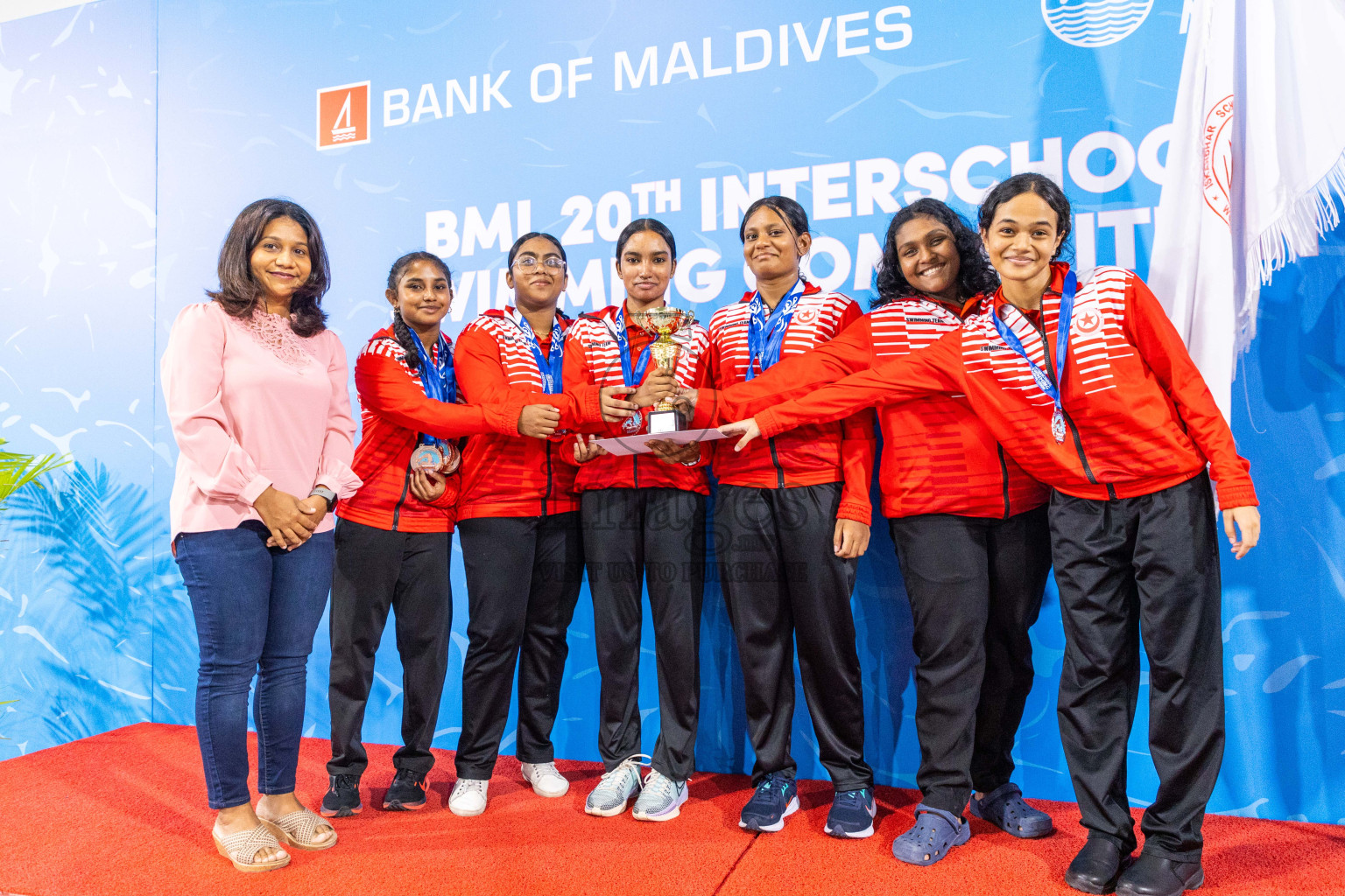 Closing ceremony of BML 20th Inter-School Swimming Competition was held in Hulhumale' Swimming Complex on Saturday, 19th October 2024. 
Photos: Ismail Thoriq