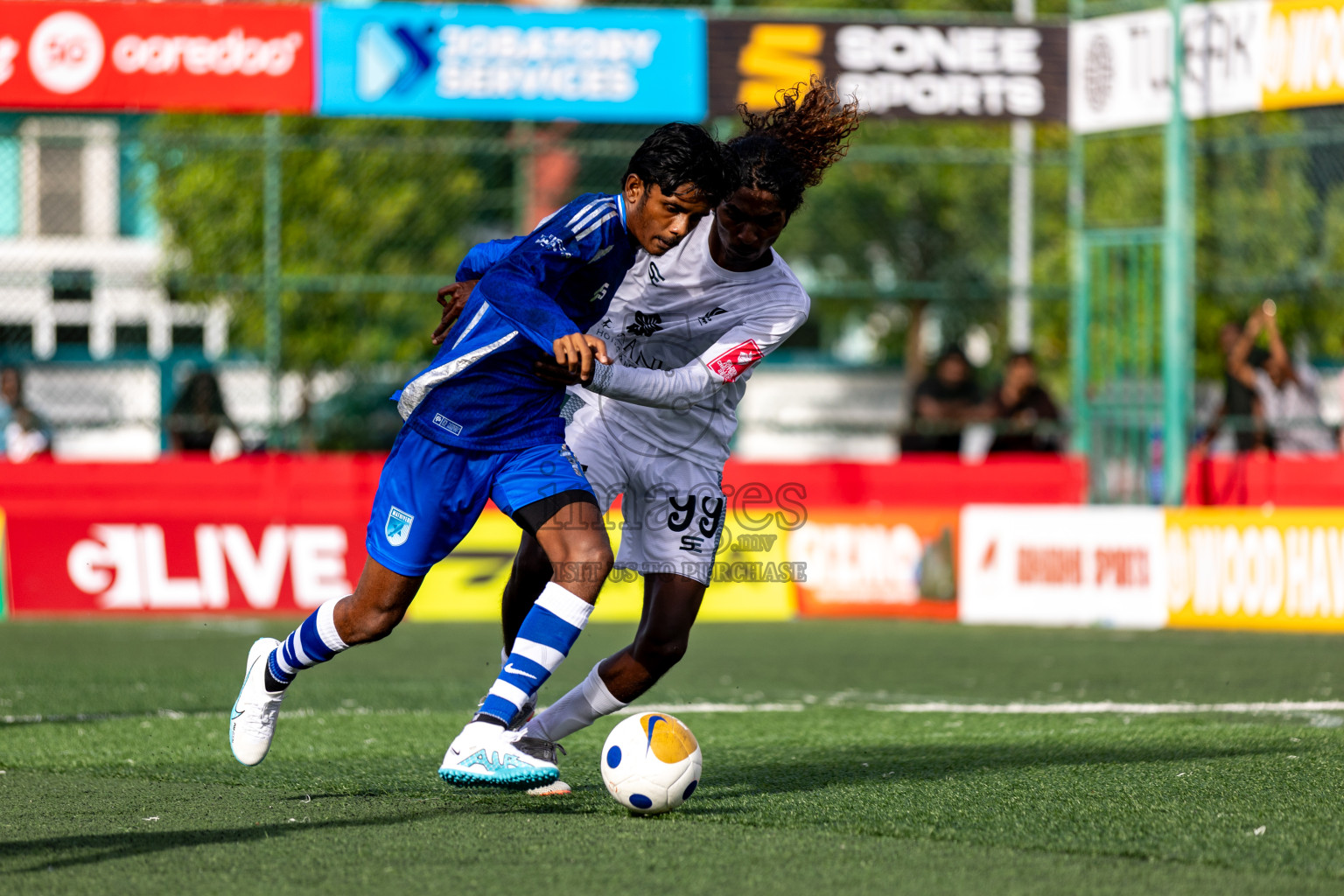 AA. Ukulhas VS AA. Mathiveri in Day 7 of Golden Futsal Challenge 2025 was held on Saturday, 11th January 2025, in Hulhumale', Maldives 
Photos: Hassan Simah / images.mv