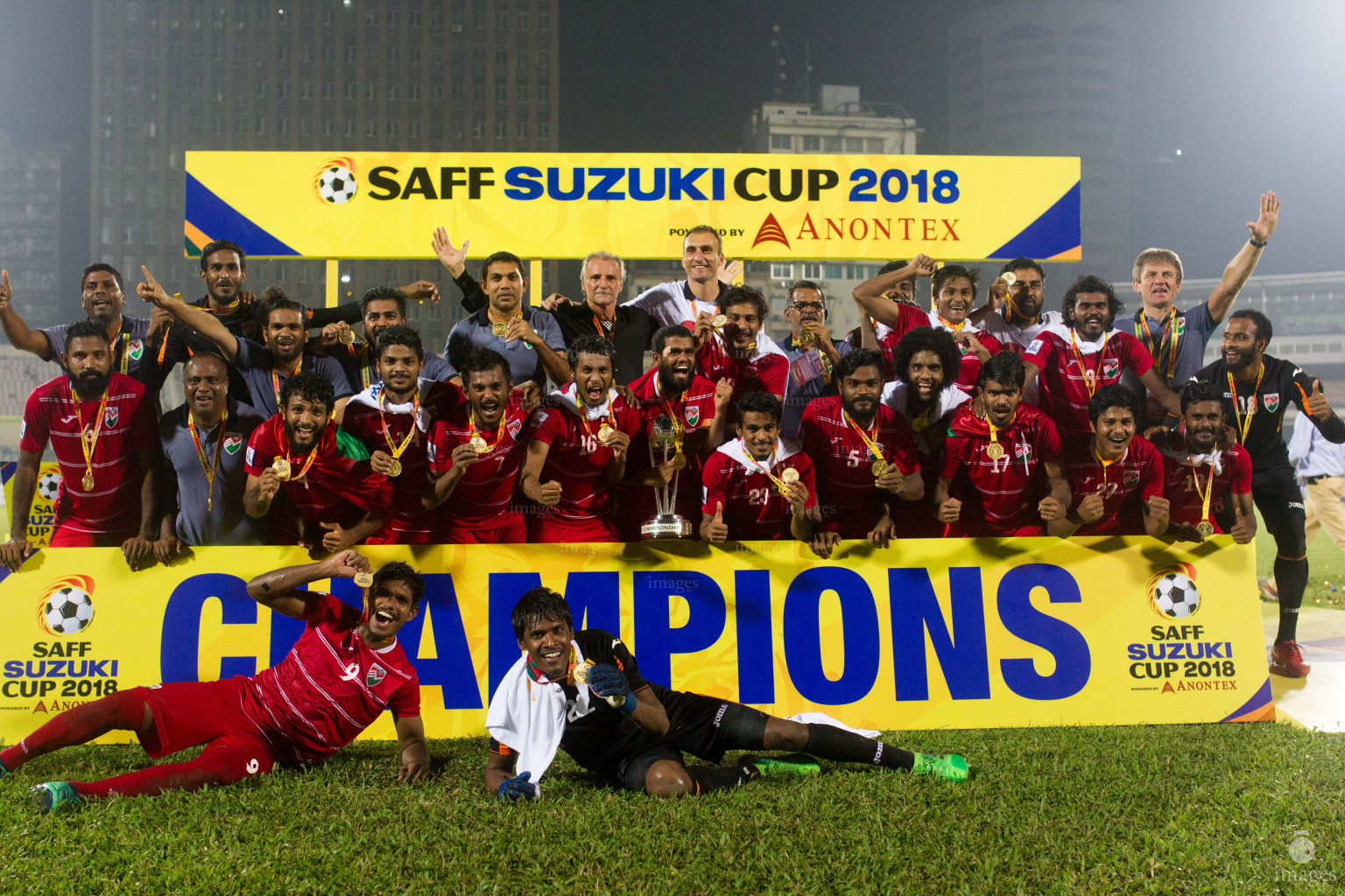 India vs Maldives in SAFF Suzuki Cup 2018 Finals in Dhaka, Bangladesh, Saturday, September 15, 2018. (Images.mv Photo/Hussain Sinan)