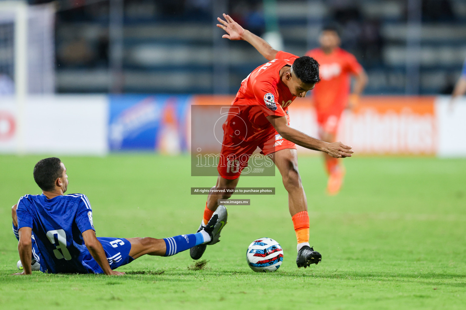 Kuwait vs India in the Final of SAFF Championship 2023 held in Sree Kanteerava Stadium, Bengaluru, India, on Tuesday, 4th July 2023. Photos: Nausham Waheed / images.mv