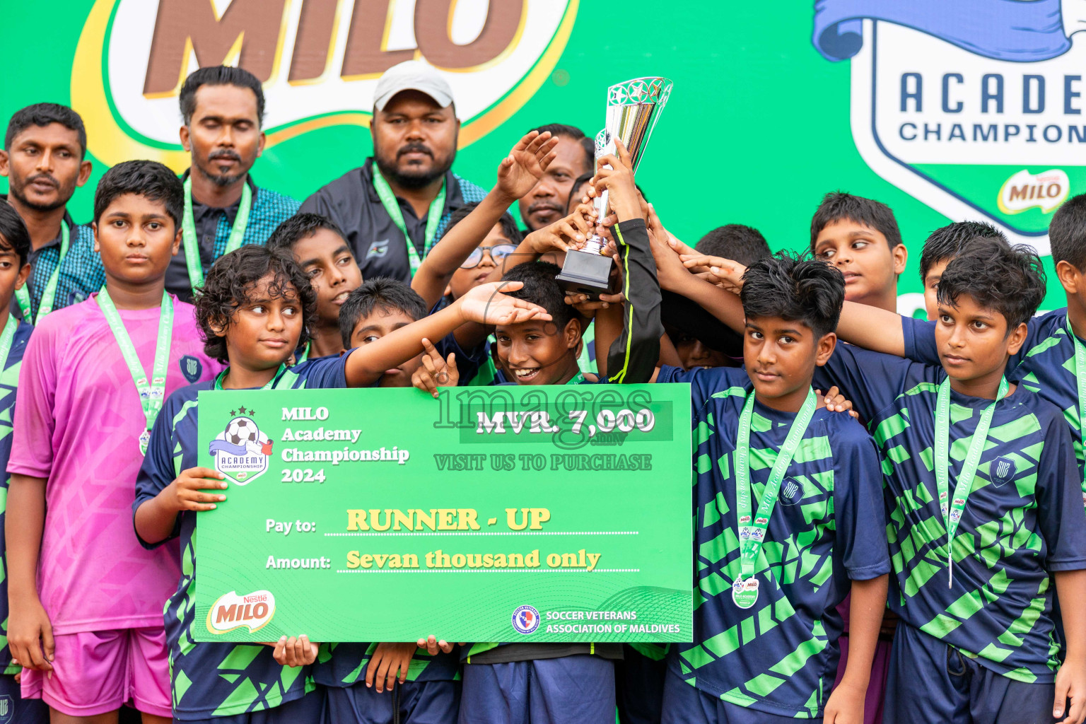 Final Day  of MILO Academy Championship 2024 - U12 was held at Henveiru Grounds in Male', Maldives on Thursday, 7th July 2024. Photos: Shuu Abdul Sattar / images.mv