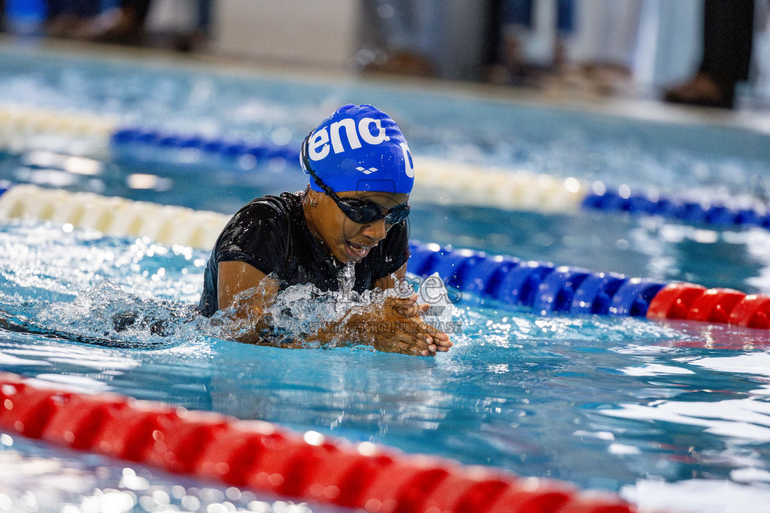 Day 4 of National Swimming Competition 2024 held in Hulhumale', Maldives on Monday, 16th December 2024. 
Photos: Hassan Simah / images.mv