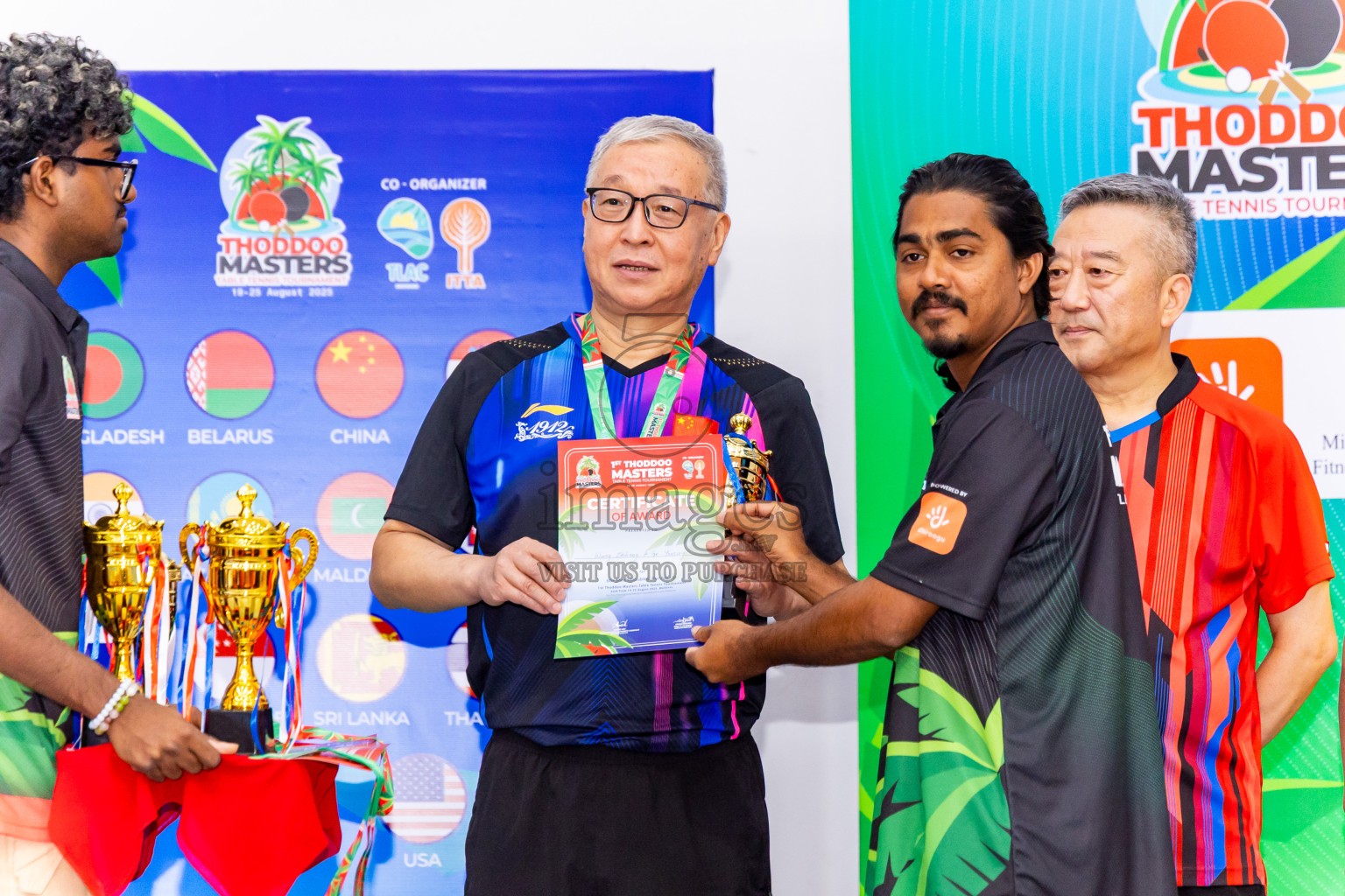Day 4 of 1st Thoddoo Masters Table Tennis Tournament was held on Sunday, 24th August 2025 in AA Thoddoo, Maldives. Photos: Nausham Waheed / images.mv