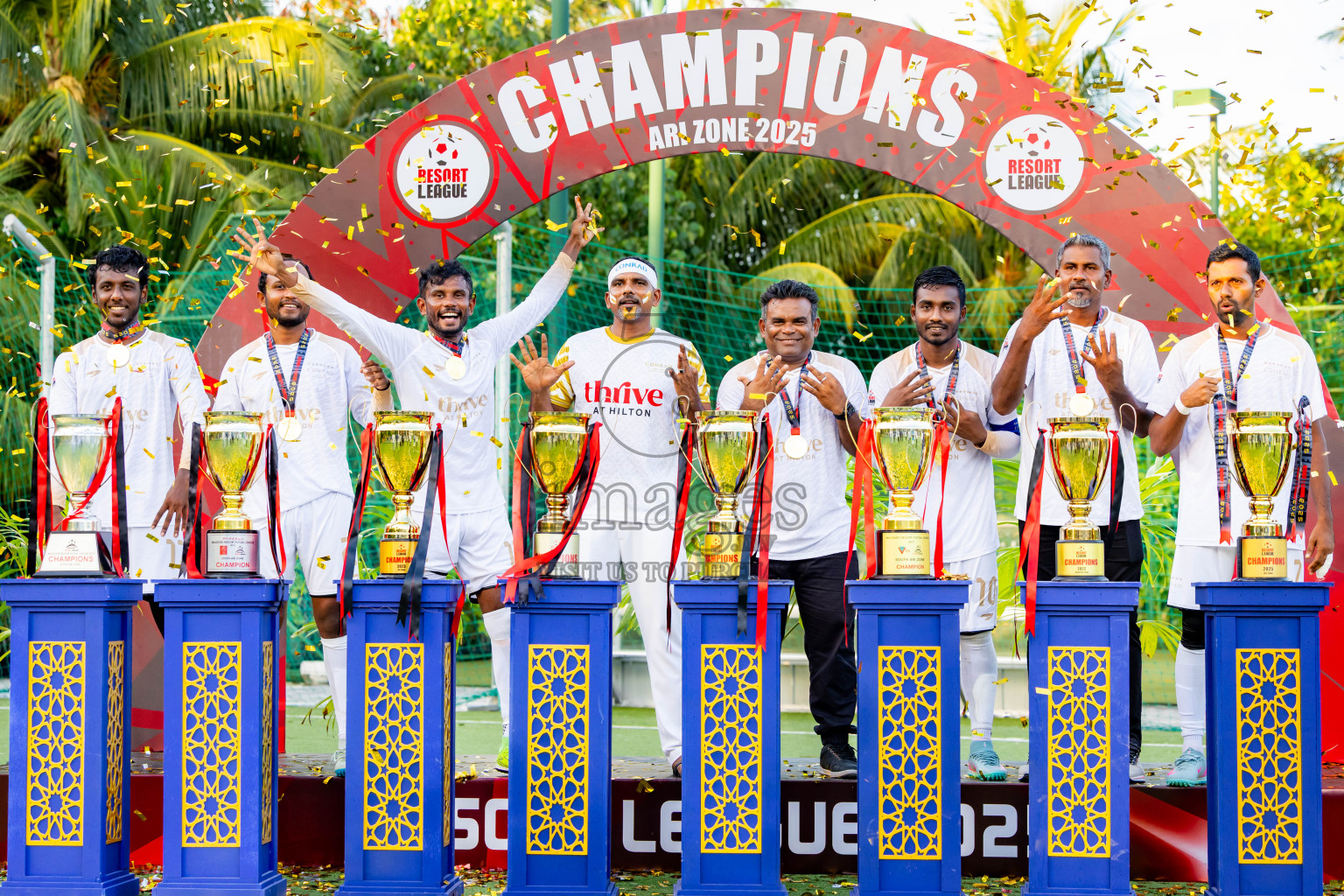 Barcelo vs Conrad in the Final of Resort League 2025 (Ari Zone) was held on Sunday, 28th June 2025 in Conrad Maldives Rangali Island, Alif Dhaalu Atoll, Maldives. Photos: Nausham Waheed / images.mv