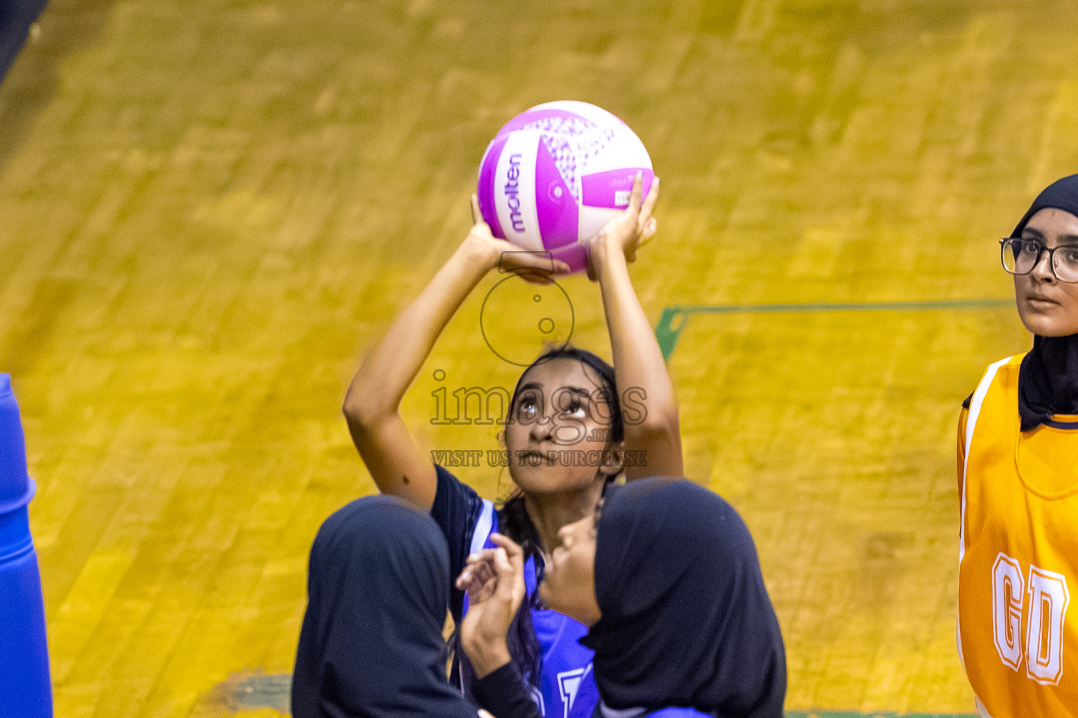 SC Shining Star vs Youth United SC in Day 9 of 24th Milo Netball Association Championship was held in Social Center at Male', Maldives on Tuesday, 9th September 2025. Photos: Mohamed Mahfooz Moosa / images.mv