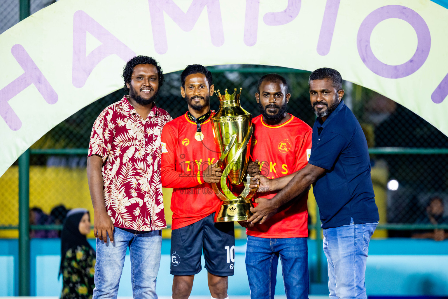 Dee Ess Kay vs Kovigoani in Final of Laamehi Dhiggaru Ekuveri Futsal Challenge 2024 was held on Wednesday, 31st July 2024, at Dhiggaru Futsal Ground, Dhiggaru, Maldives Photos: Nausham Waheed / images.mv