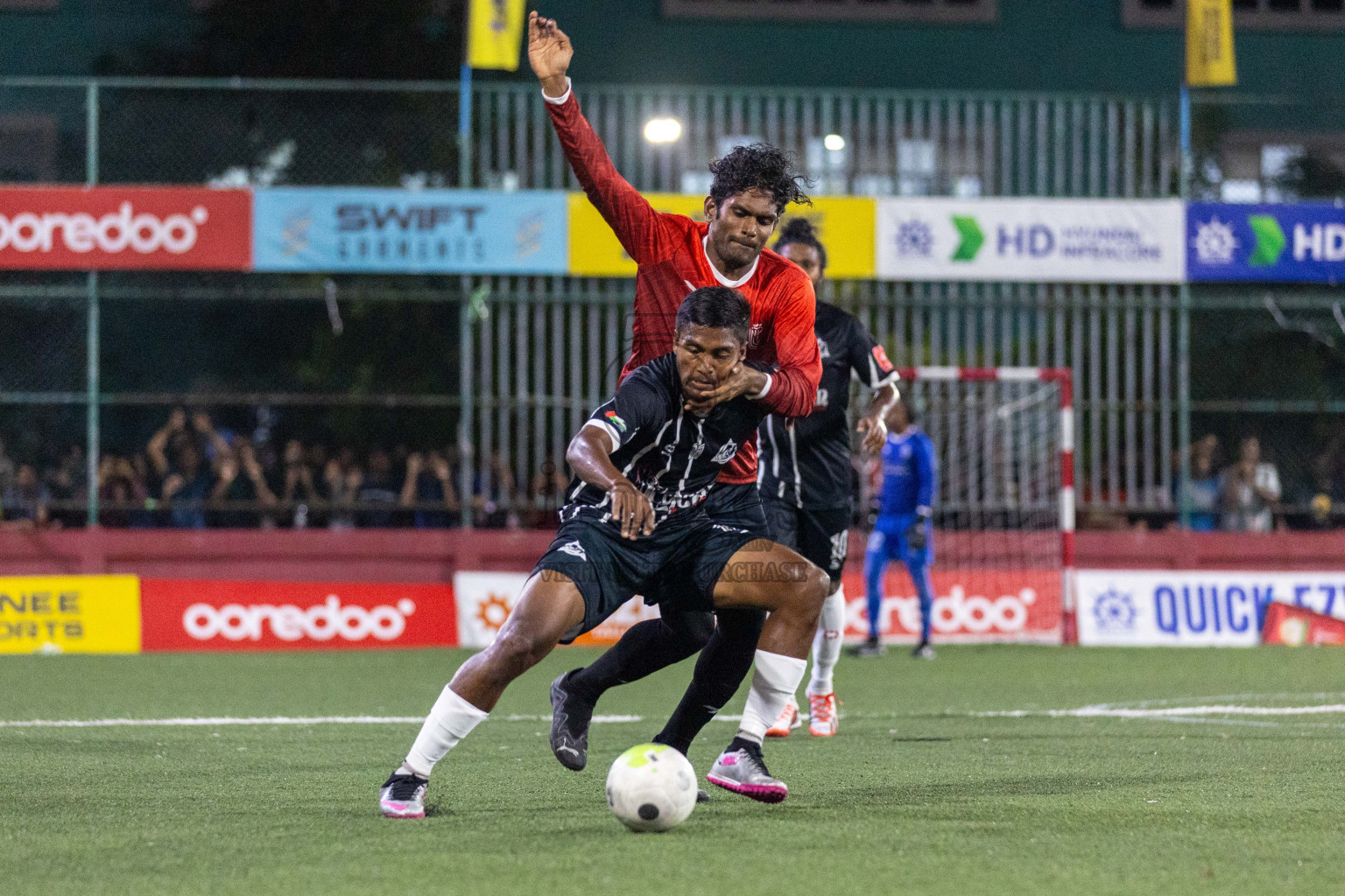 HDh Nolhivaran vs HDh Nolhivaranfaru in Day 18 of Golden Futsal Challenge 2024 was held on Thursday, 1st February 2024, in Hulhumale', Maldives Photos: Nausham Waheed, / images.mv