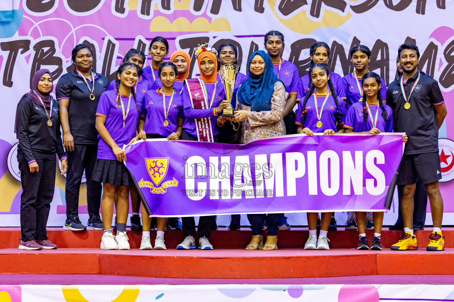 Closing Ceremony of Inter-school Netball Tournament held in Social Center at Male', Maldives on Monday, 26th August 2024. Photos: Hassan Simah / images.mv