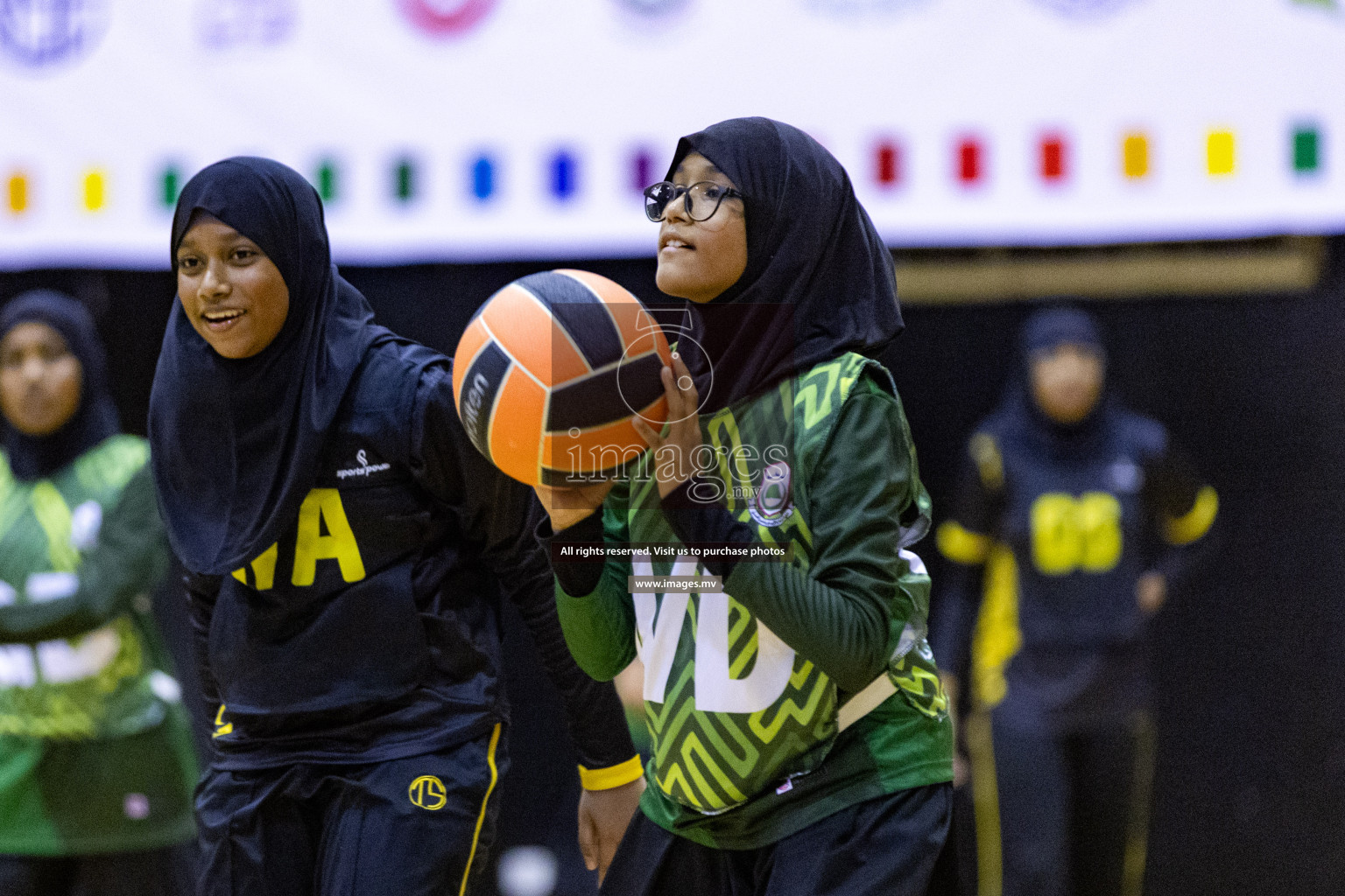 24th Interschool Netball Tournament 2023 was held in Social Center, Male', Maldives on 27th October 2023. Photos: Nausham Waheed / images.mv