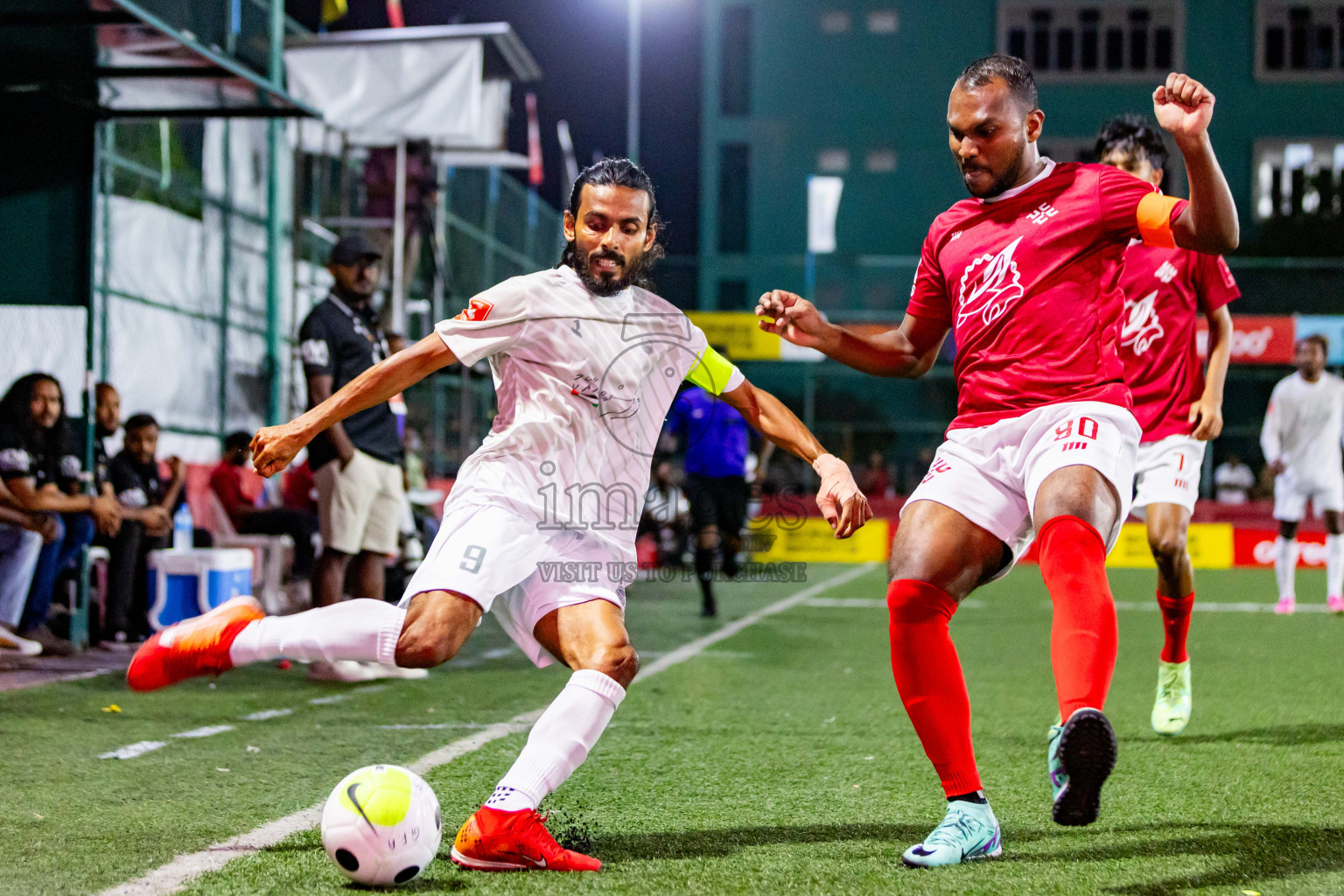 K Kaashidhoo VS K Himmafushi in Day 25 of Golden Futsal Challenge 2024 was held on Thursday , 8th February 2024 in Hulhumale', Maldives Photos: Nausham Waheed / images.mv