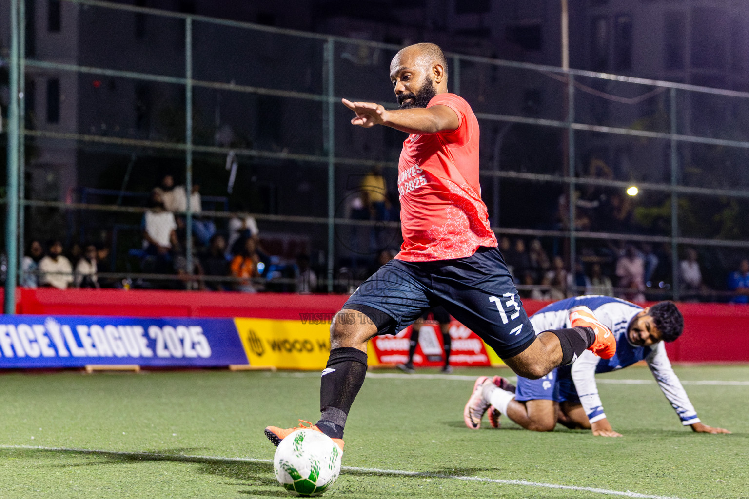 Trade Club vs Villa Travels in Day 3 of Office League 2025 was held on Friday, 18th April 2025 in Hulhumale', Maldives. Photos: Nausham Waheed / images.mv