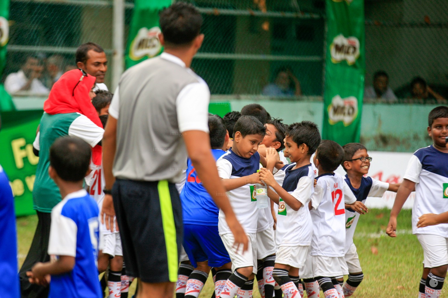 Finals  of Milo Kids Football Fiesta in Henveiru Grounds  in Male', Maldives, Saturday, April. 09, 2016.(Images.mv Photo/ Hussain Sinan).