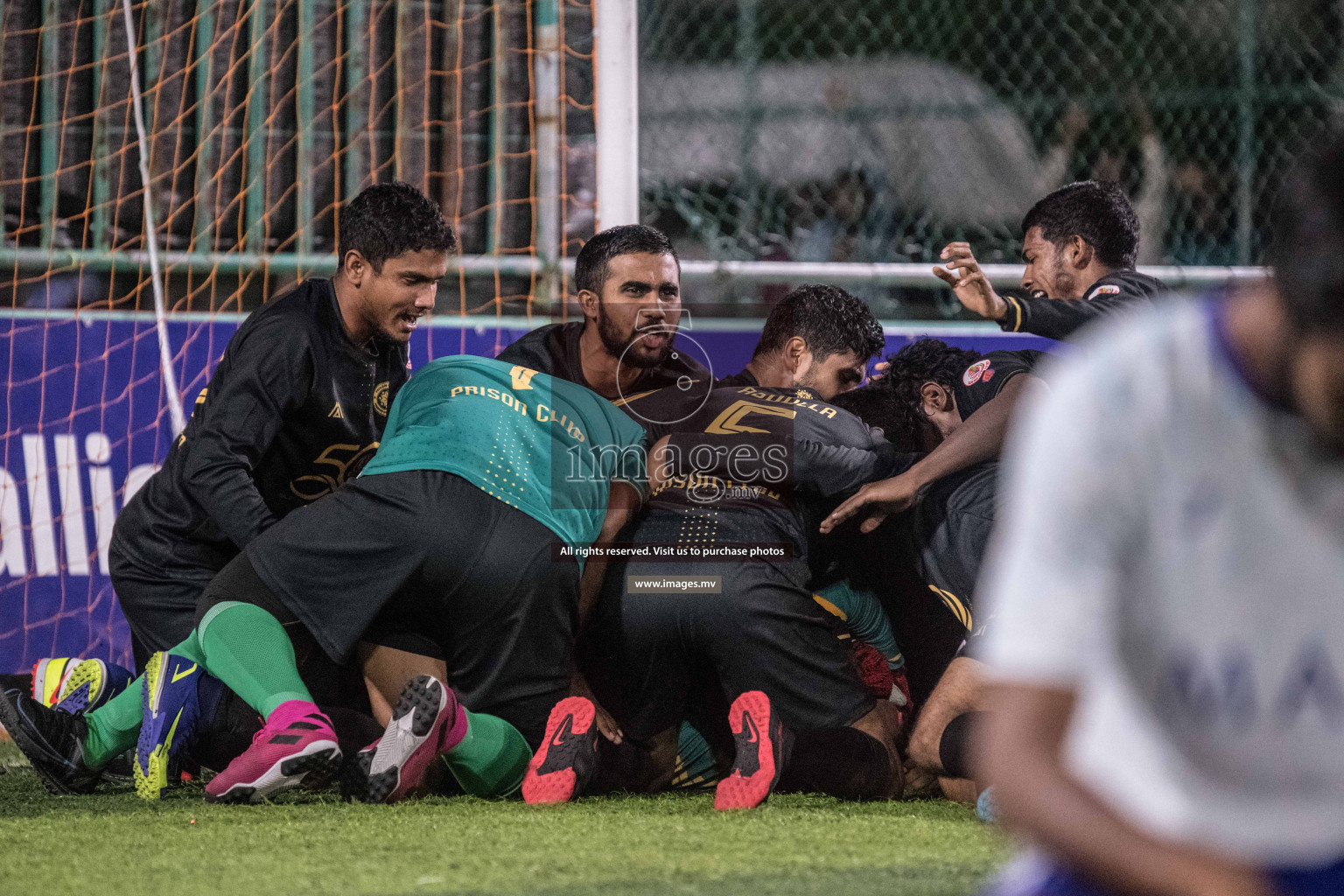 Prison Club vs MACL in the Quarter Finals of Club Maldives 2021 held at Hulhumale;, on 12th December 2021 Photos: Nausham / images.mv