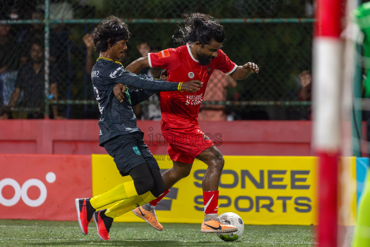 F Dharanboodhoo vs F Magoodhoo in Day 8 of Golden Futsal Challenge 2024 was held on Monday, 22nd January 2024, in Hulhumale', Maldives Photos: Mohamed Mahfooz Moosa / images.mv