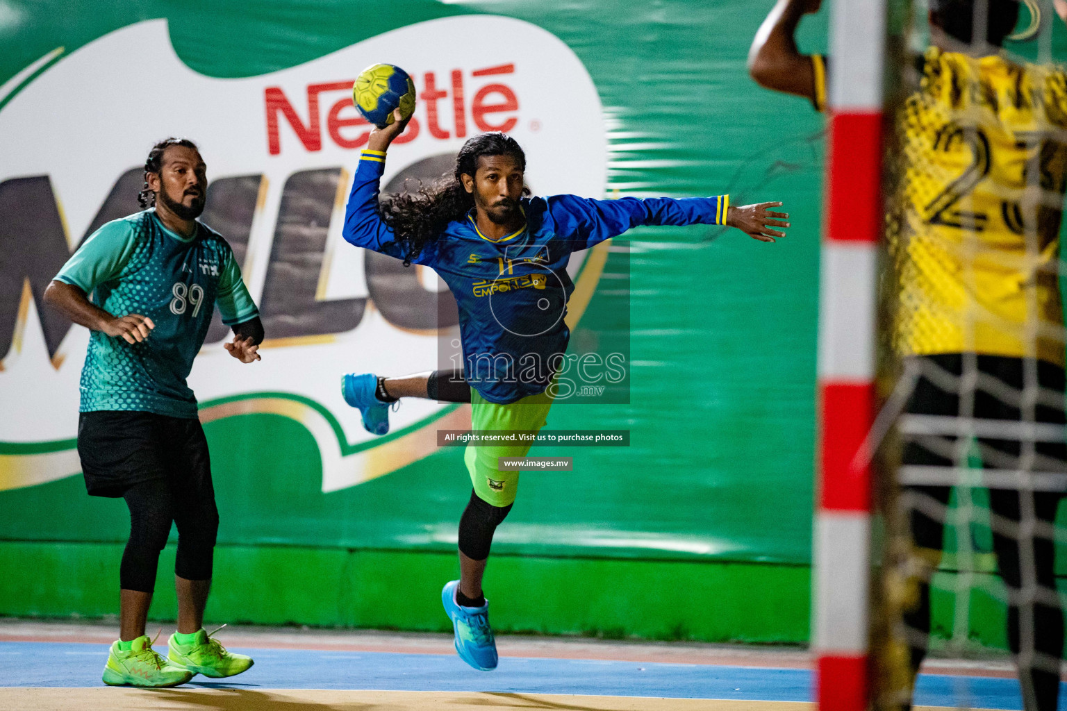 Day 8 of 7th Inter-Office/Company Handball Tournament 2023, held in Handball ground, Male', Maldives on Friday, 23rd September 2023 Photos: Hassan Simah/ Images.mv