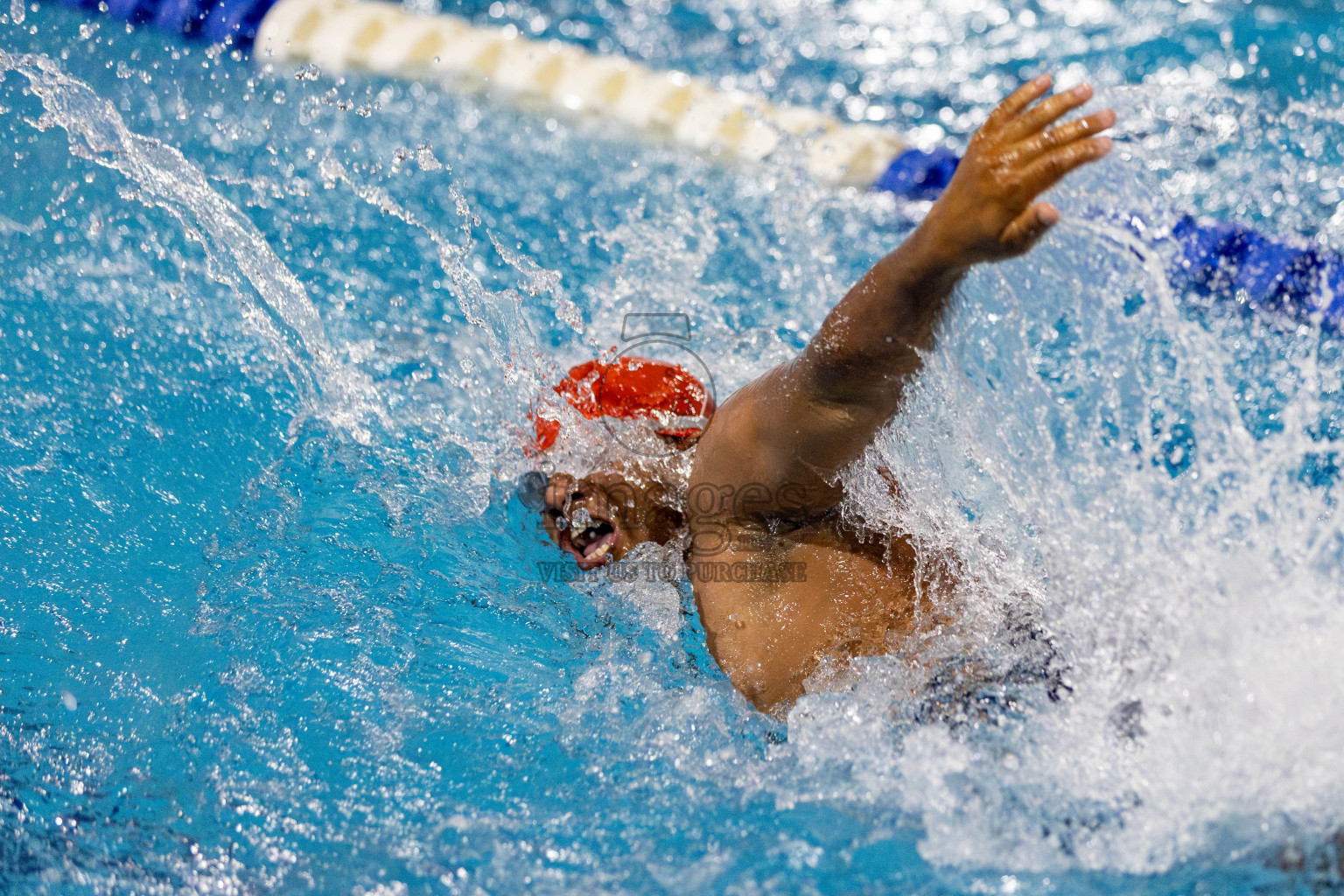 Day 2 of National Swimming Competition 2024 held in Hulhumale', Maldives on Saturday, 14th December 2024. Photos: Hassan Simah / images.mv