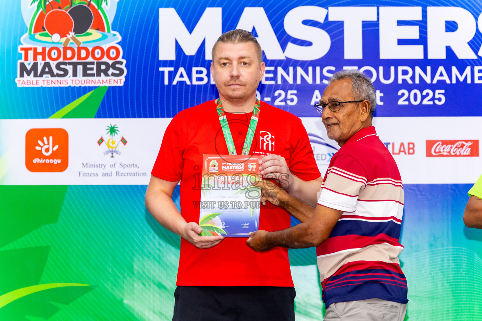 Day 4 of 1st Thoddoo Masters Table Tennis Tournament was held on Sunday, 24th August 2025 in AA Thoddoo, Maldives. Photos: Nausham Waheed / images.mv